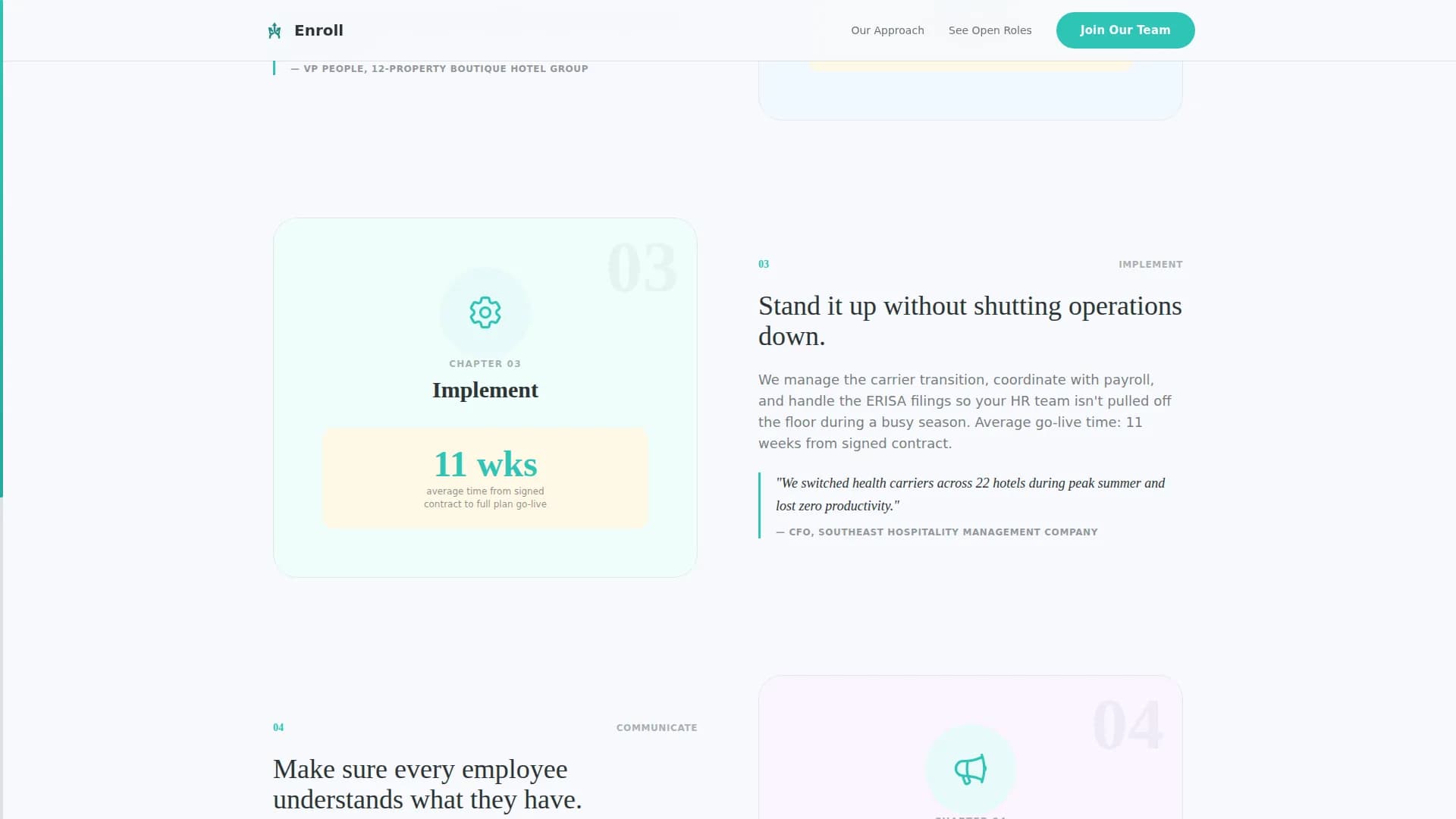 Enroll - Recruitment Consulting Landing page Template