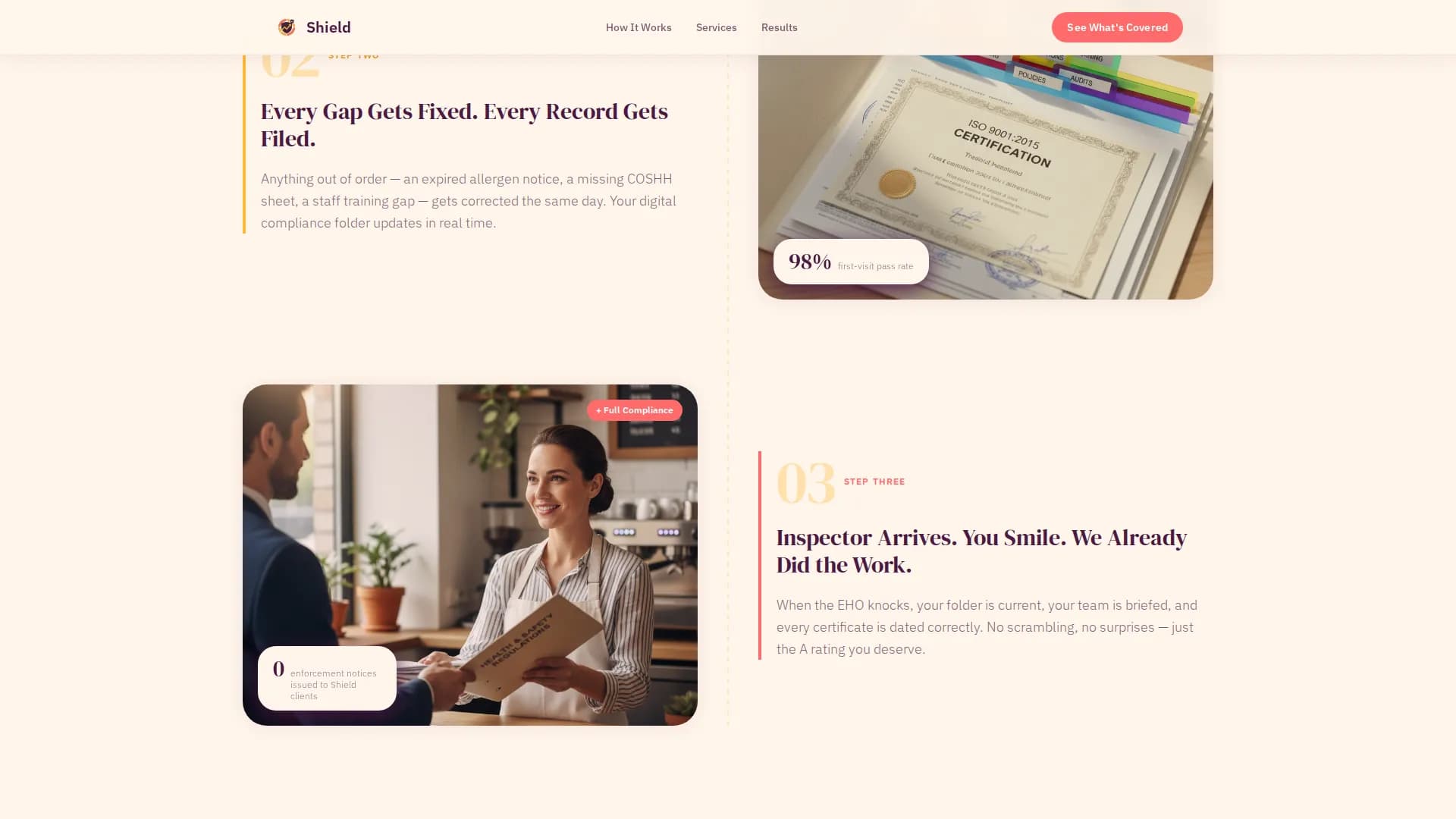 Shield - Compliance Services Landing page Template