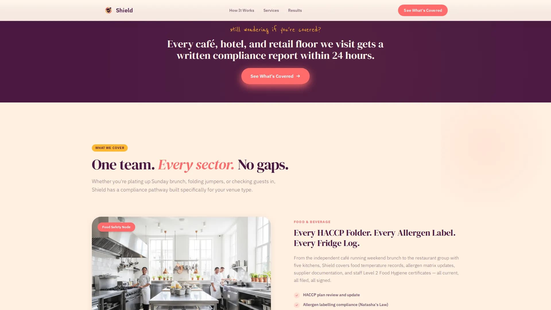 Shield - Compliance Services Landing page Template