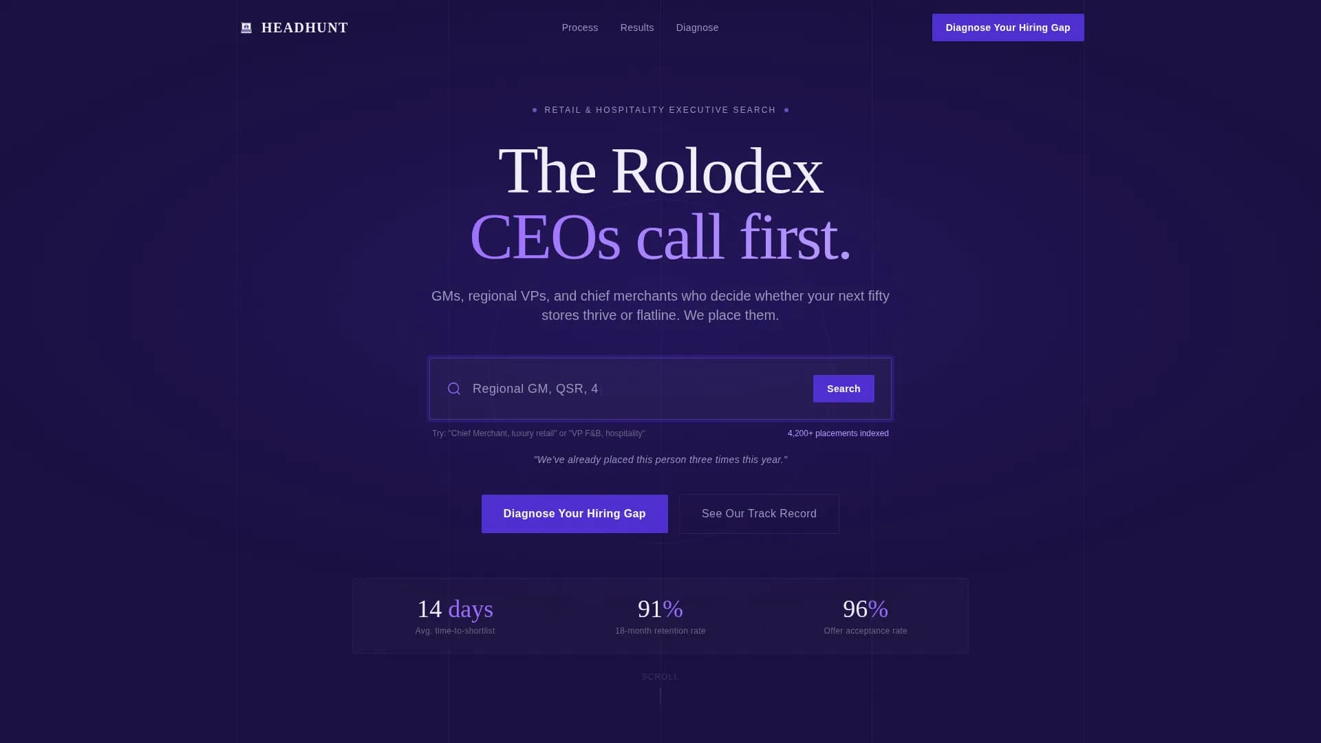 Search - Executive Search Landing page Template