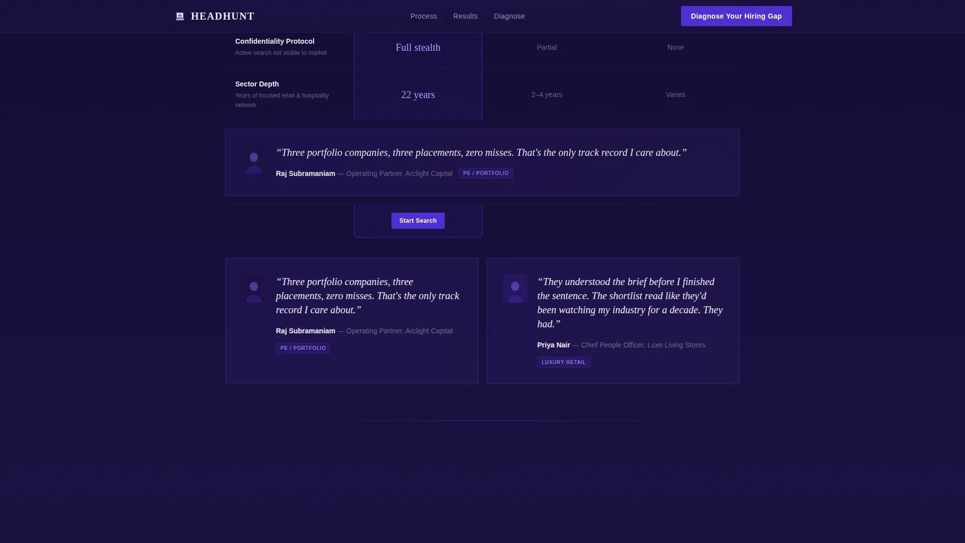 Search - Executive Search Landing page Template