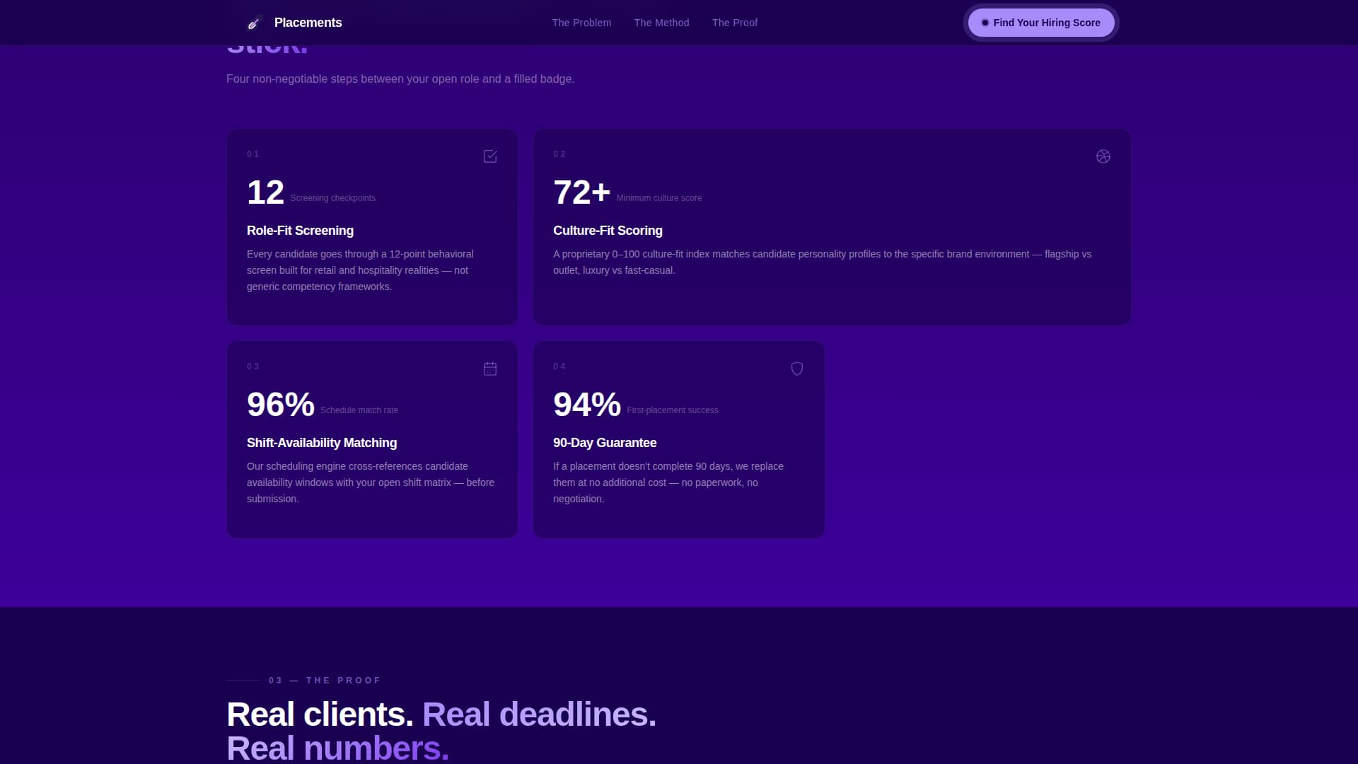 Placements - Precision Recruiting Landing Page Template
