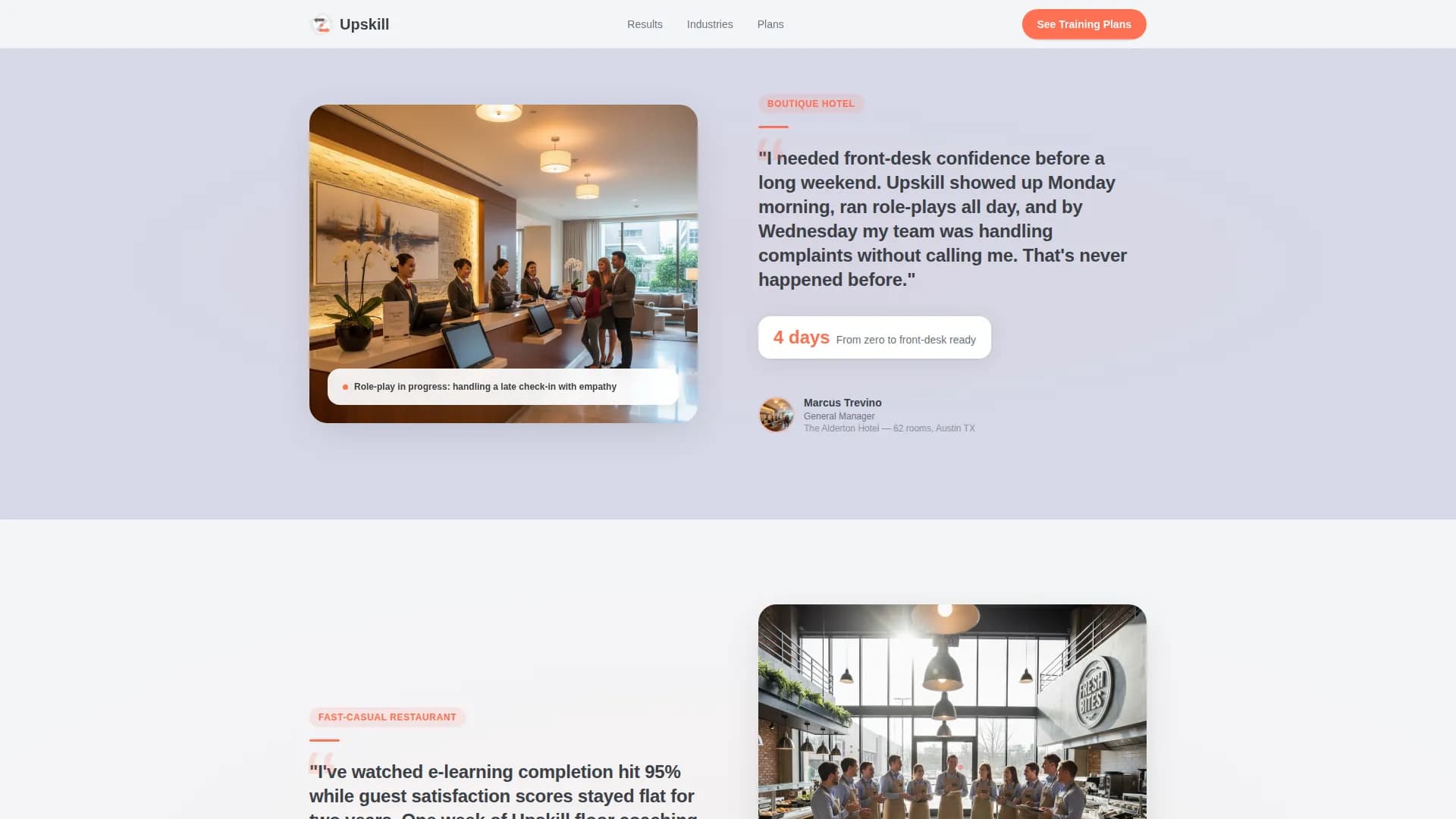 Score - Training Services Landing page Template