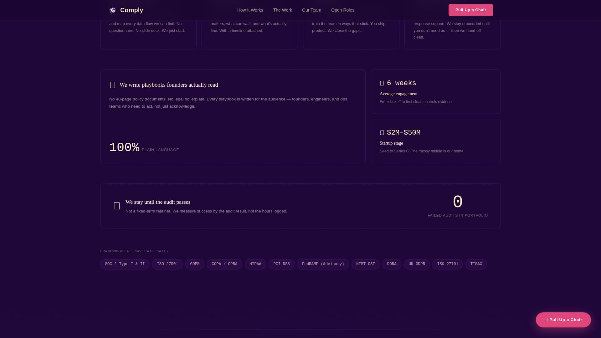 Comply - Bold Compliance Landing Page Template