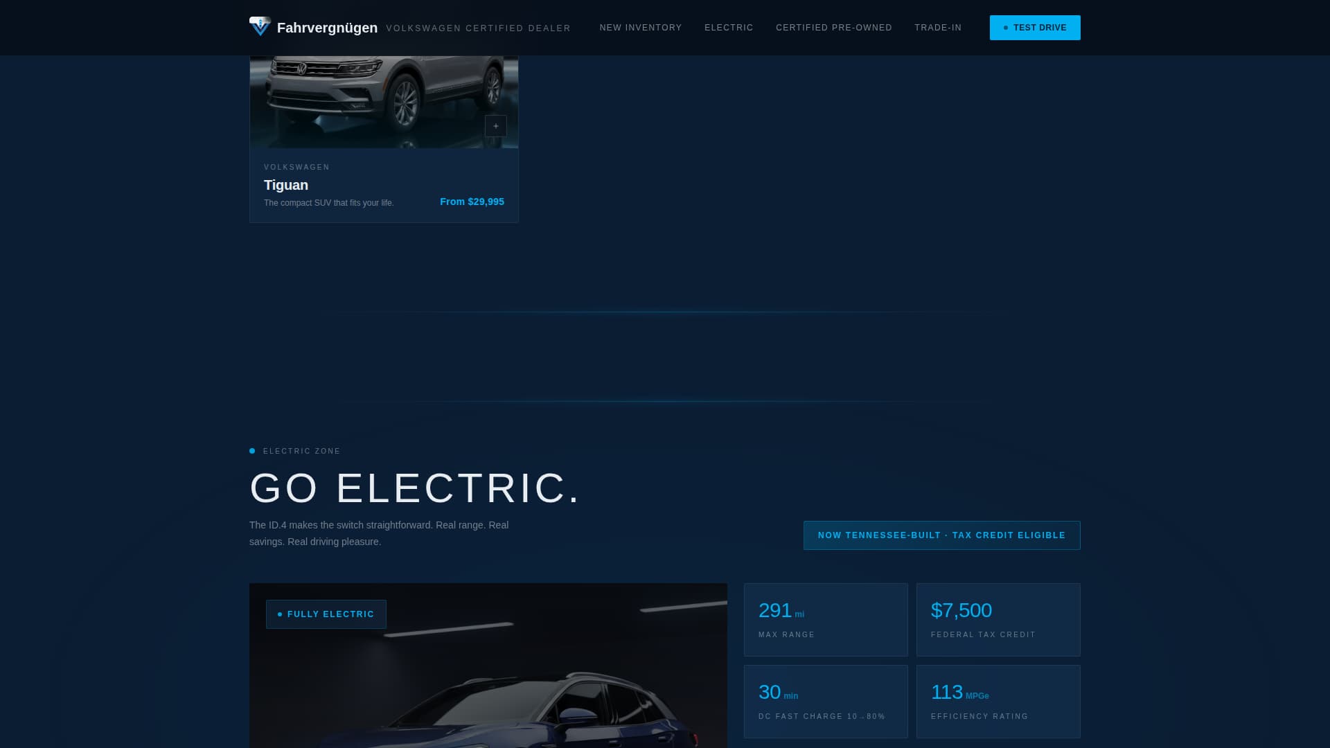 Car Dealership Online Booking Website Template