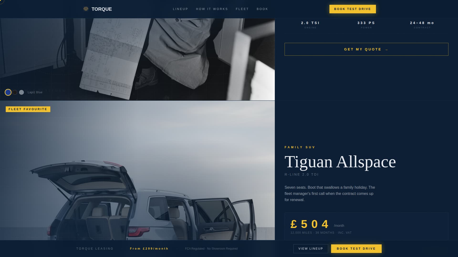 Car Dealership Virtual Booking Website Template