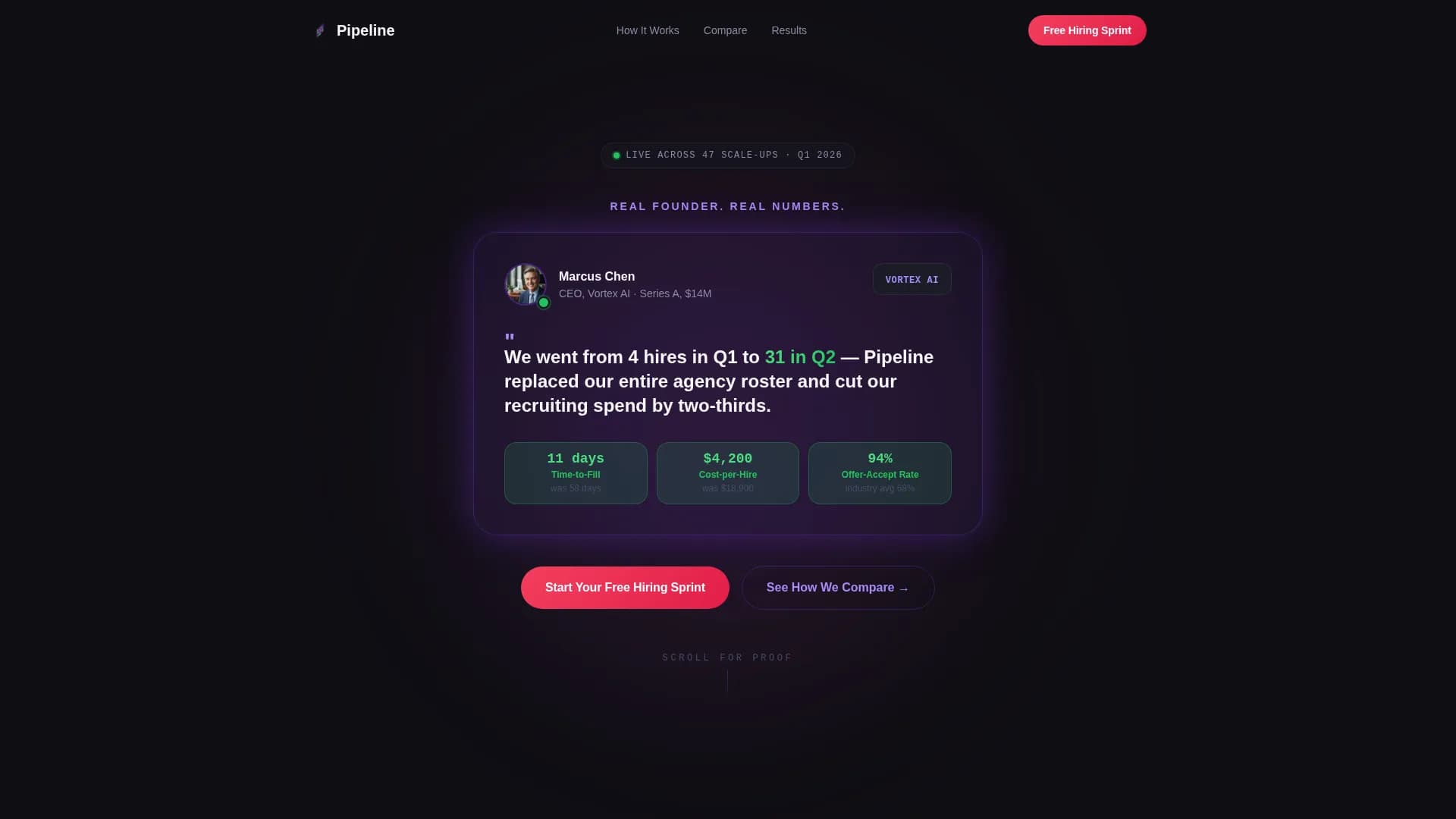 Pipeline - Startup RPO Landing page Template