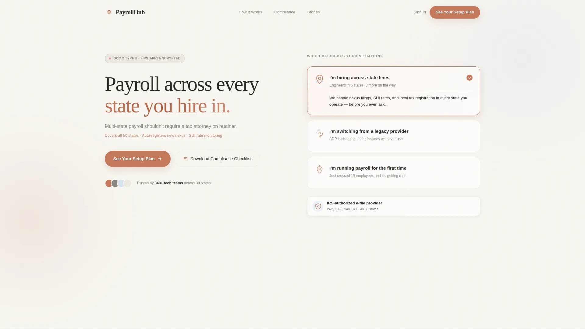 Payroll - Software Provider Landing page Template