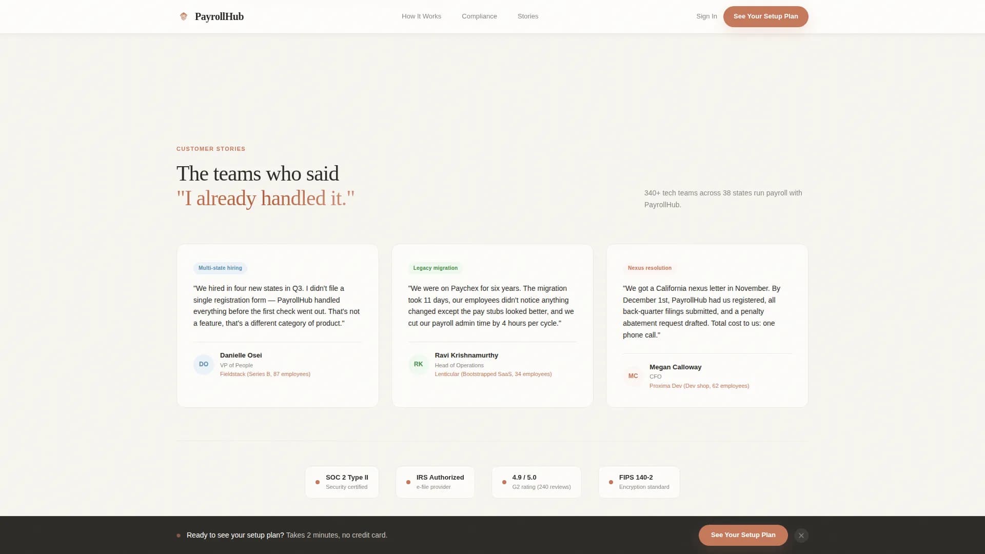 Payroll - Software Provider Landing page Template