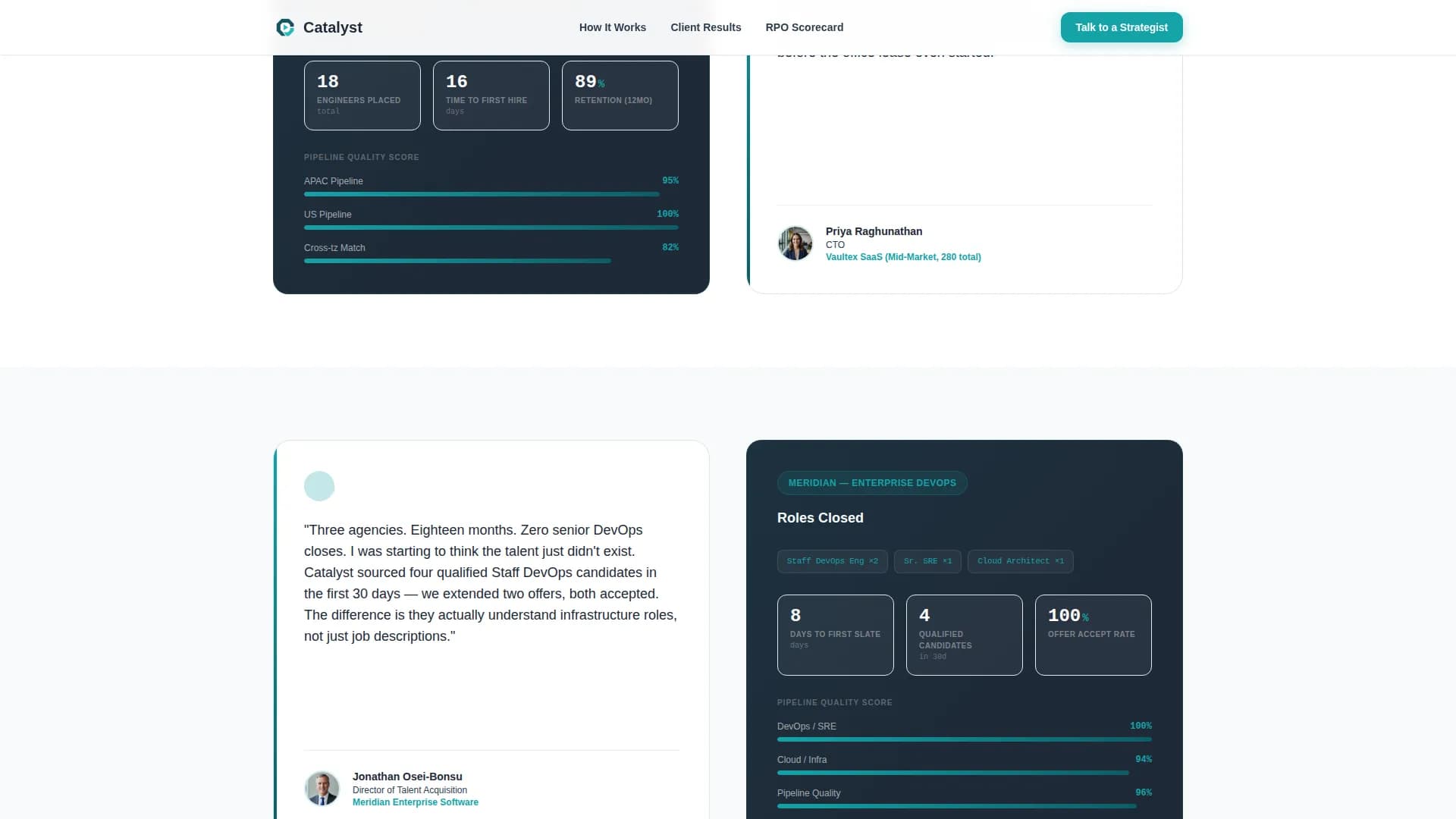 Catalyst - Tech Recruitment Landing page Template