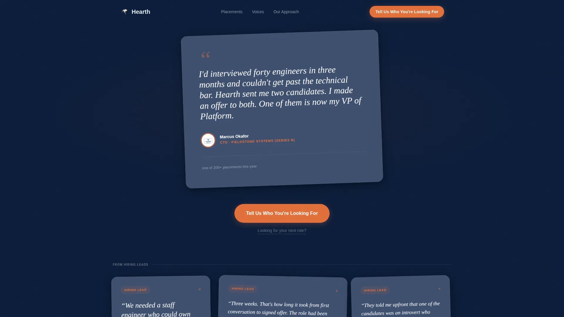 Hearth - Tech Agency Landing page Template