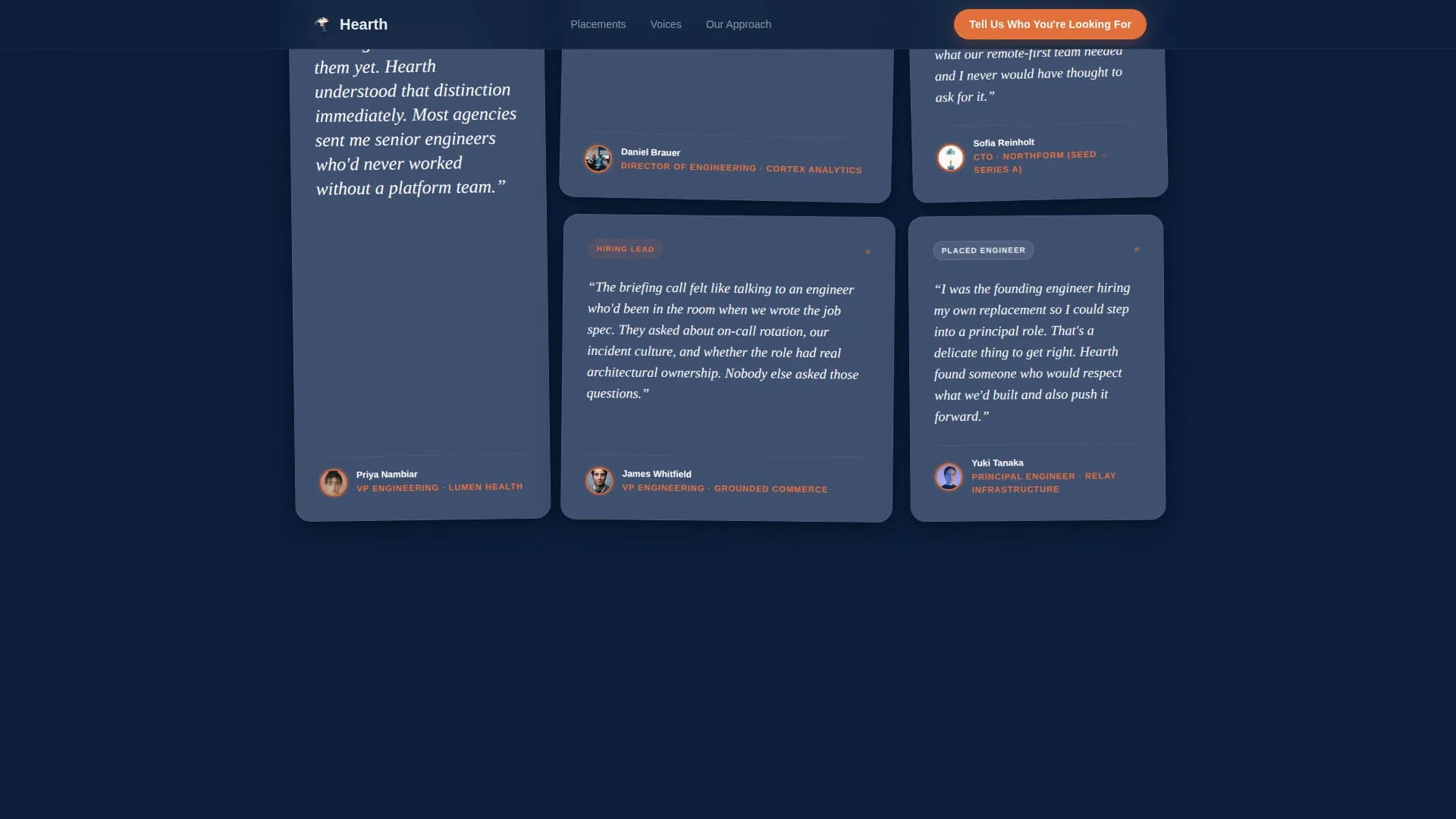 Hearth - Tech Agency Landing page Template