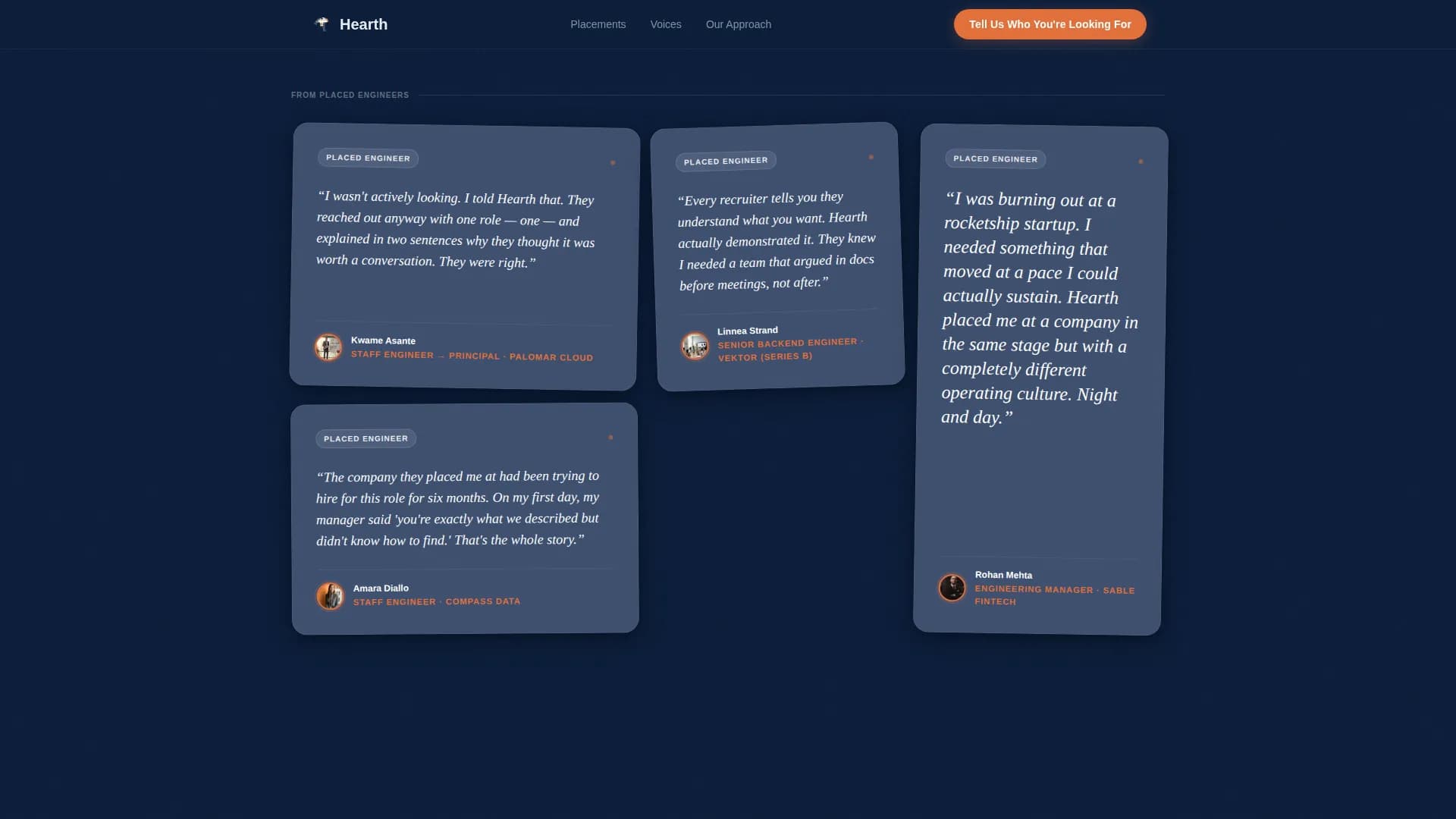 Hearth - Tech Agency Landing page Template