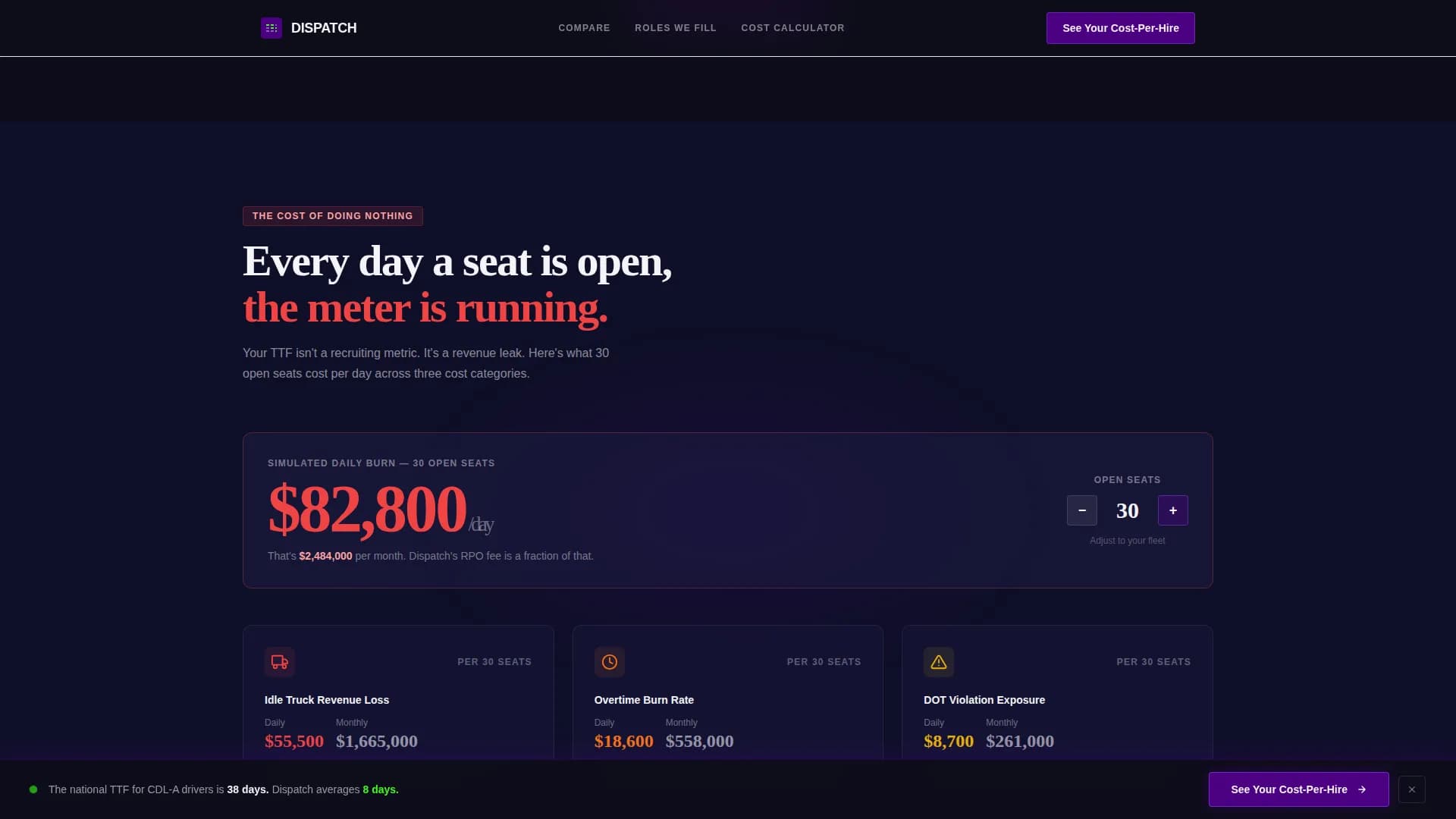 Dispatch - Recruitment Services Landing page Template