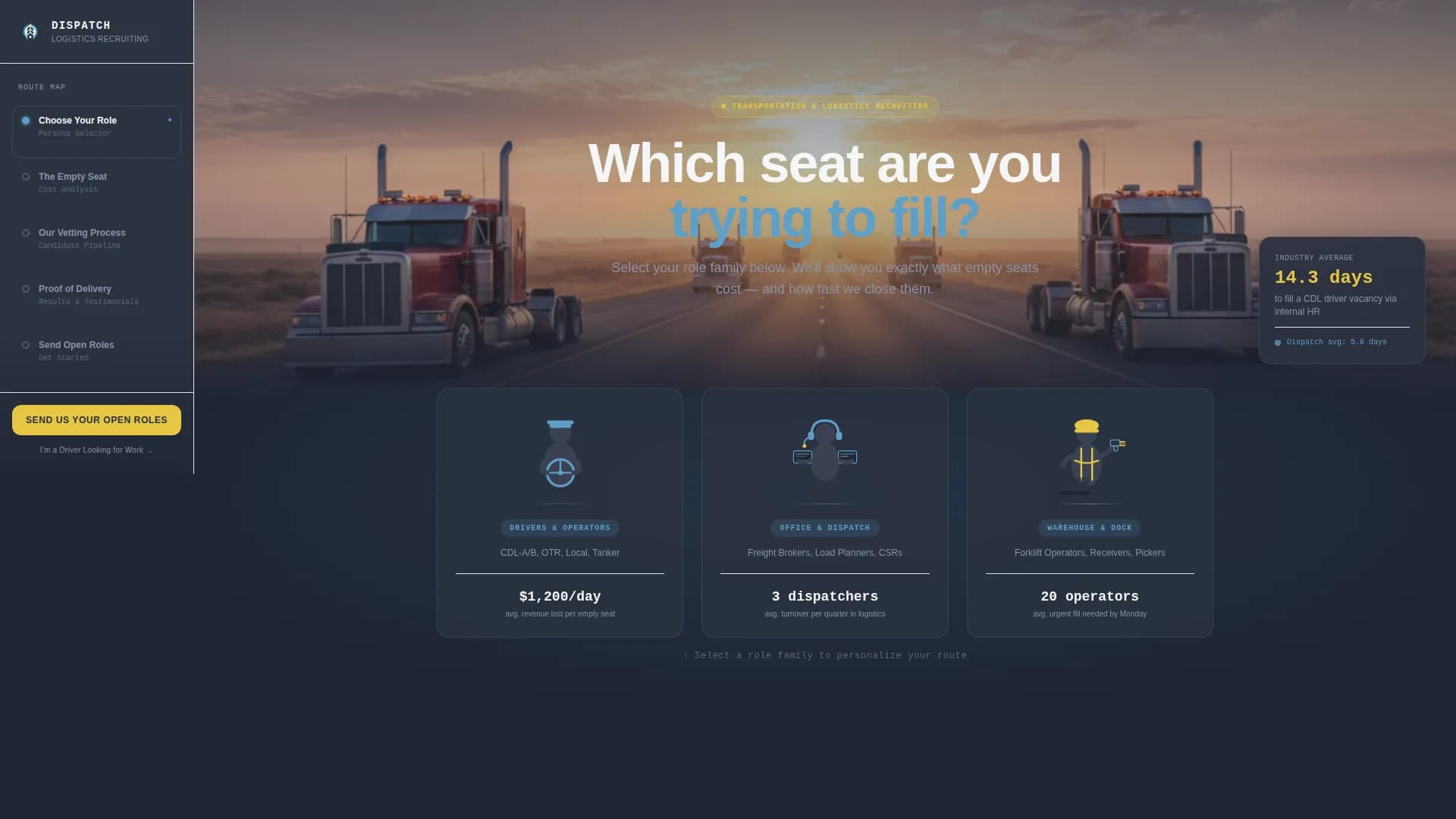 Dispatch - Recruiting Agency Landing page Template