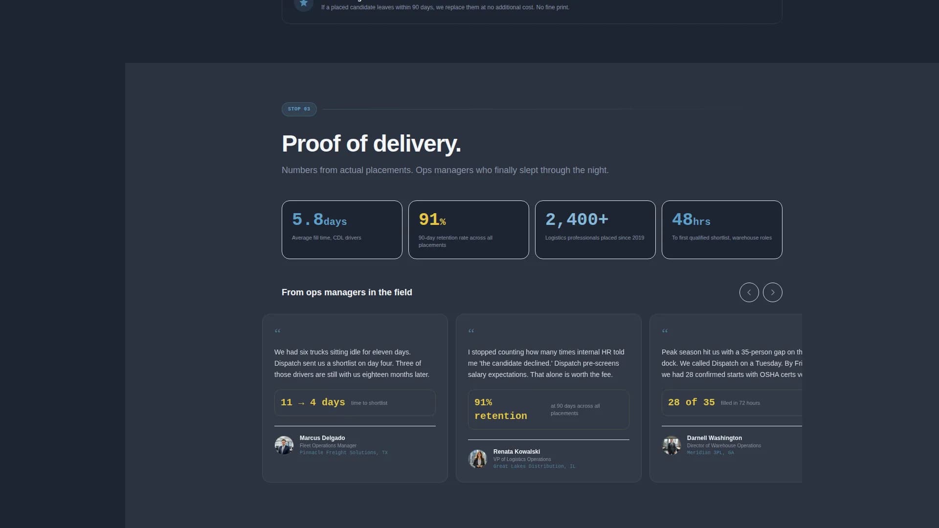 Dispatch - Recruiting Agency Landing page Template