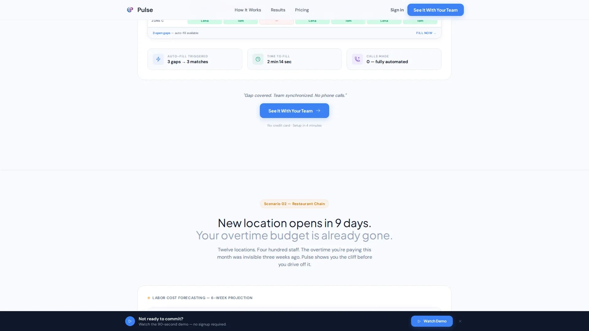 Pulse - Workforce Management Landing page Template