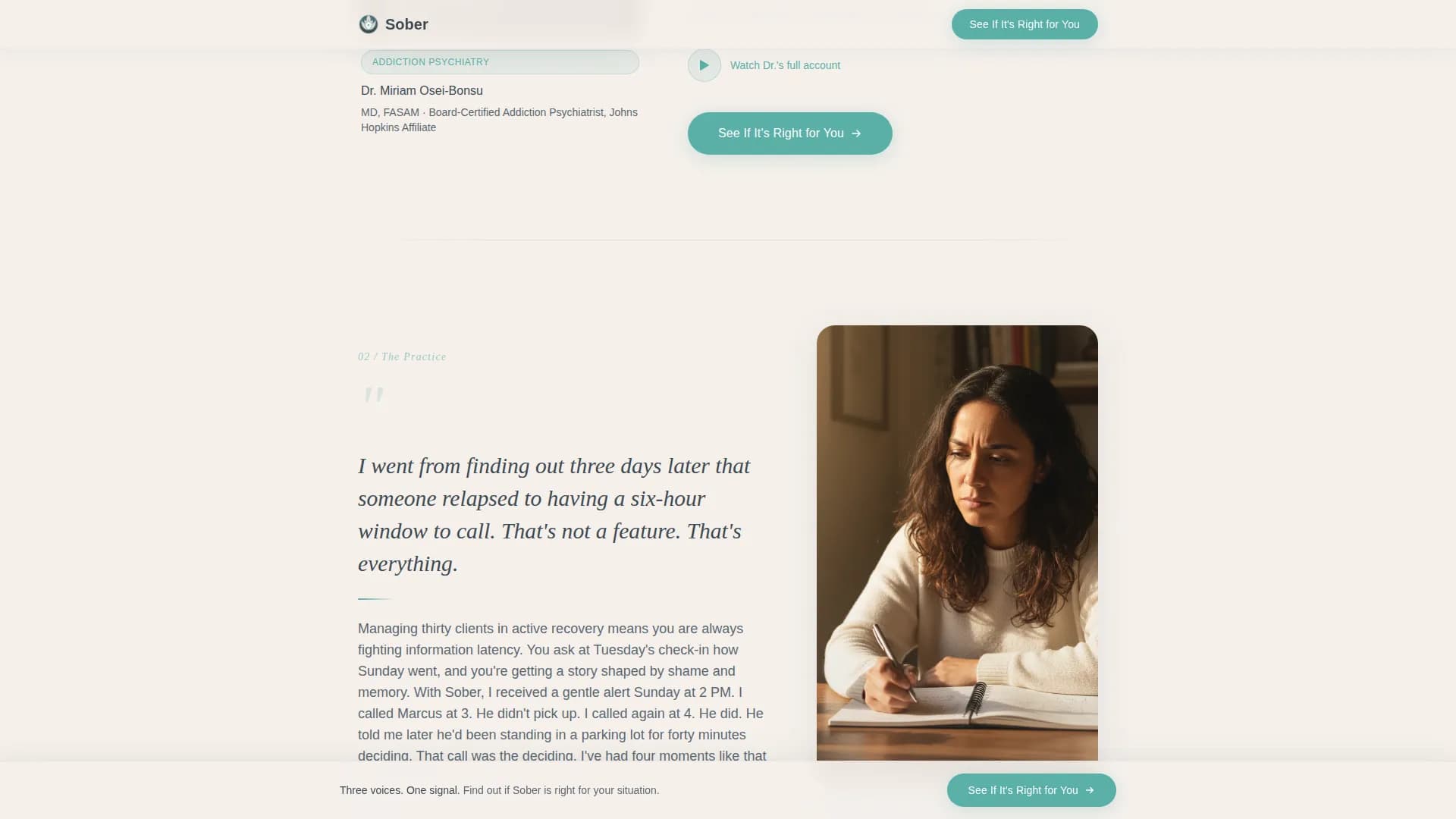 Sober - Detection Device Landing Page Template