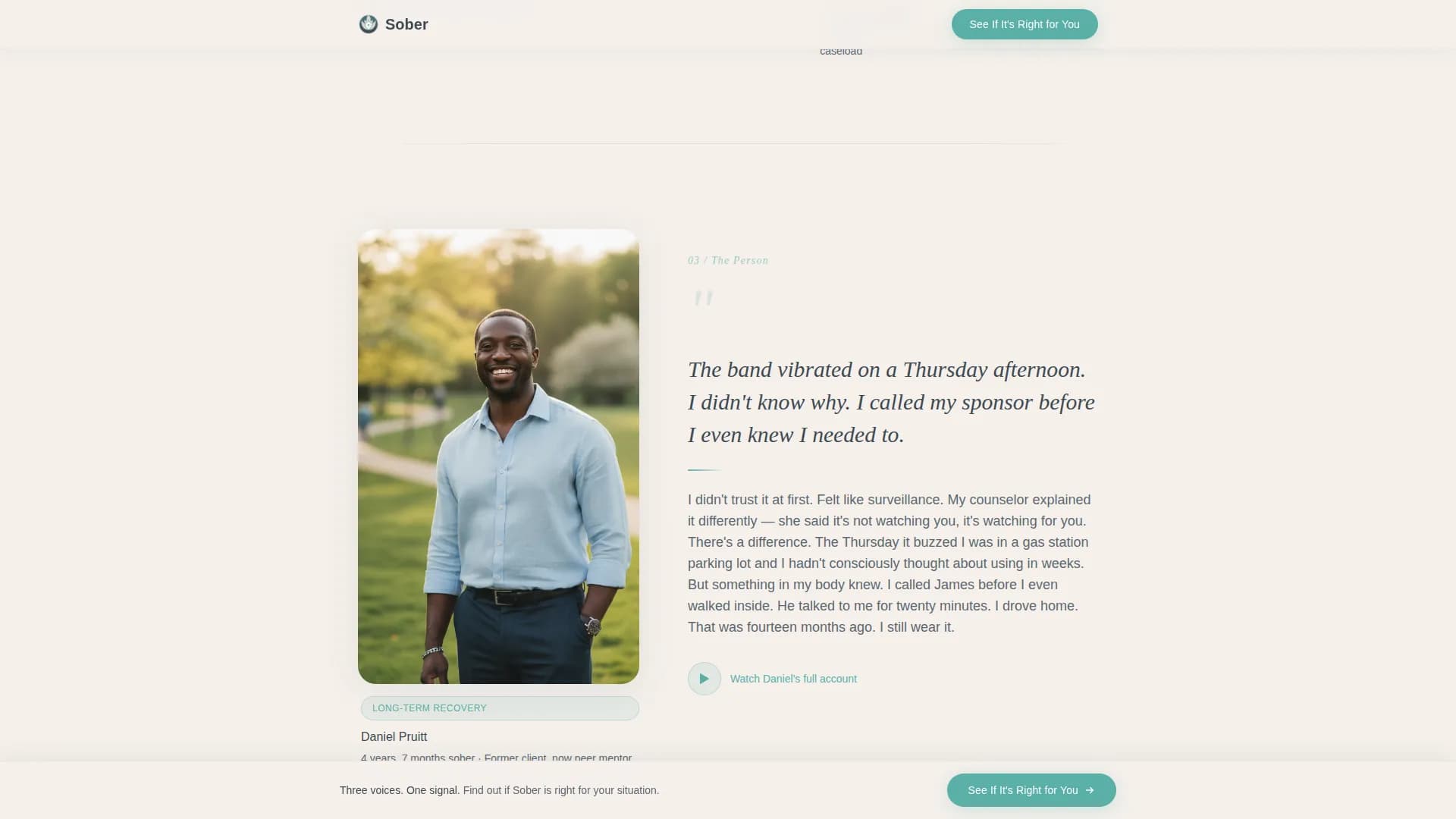 Sober - Detection Device Landing Page Template