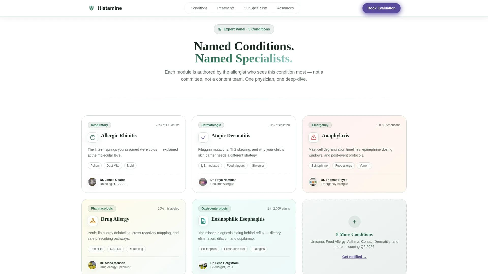 Allergy - Reference Library Landing page Template