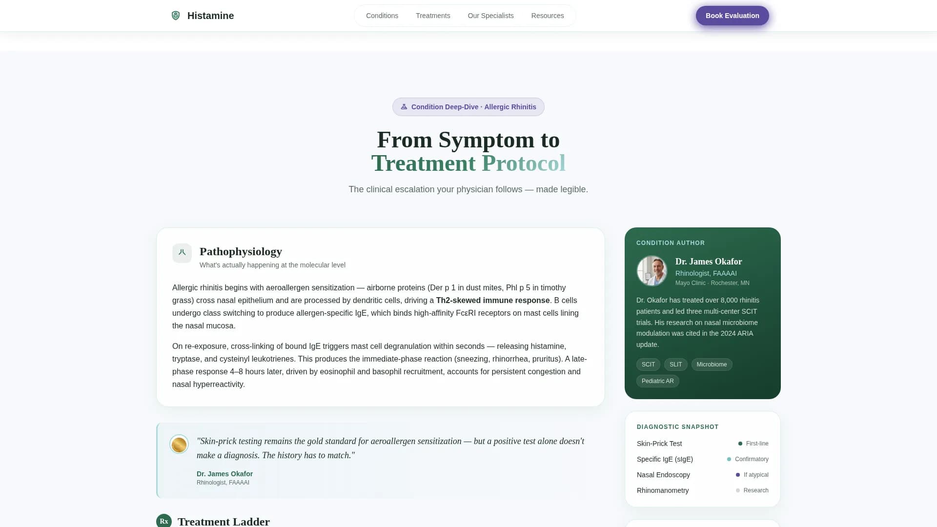 Allergy - Reference Library Landing page Template