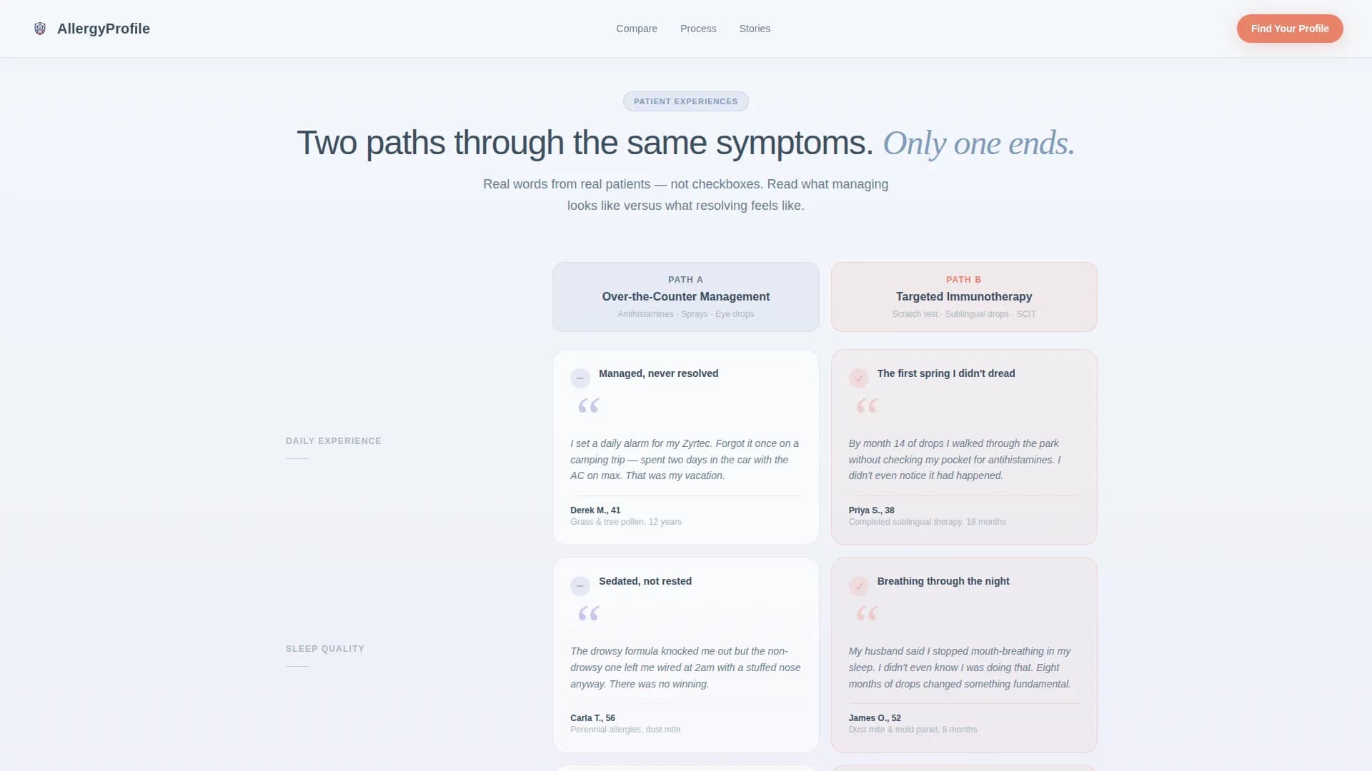 Severity - Assessment Landing Page Template