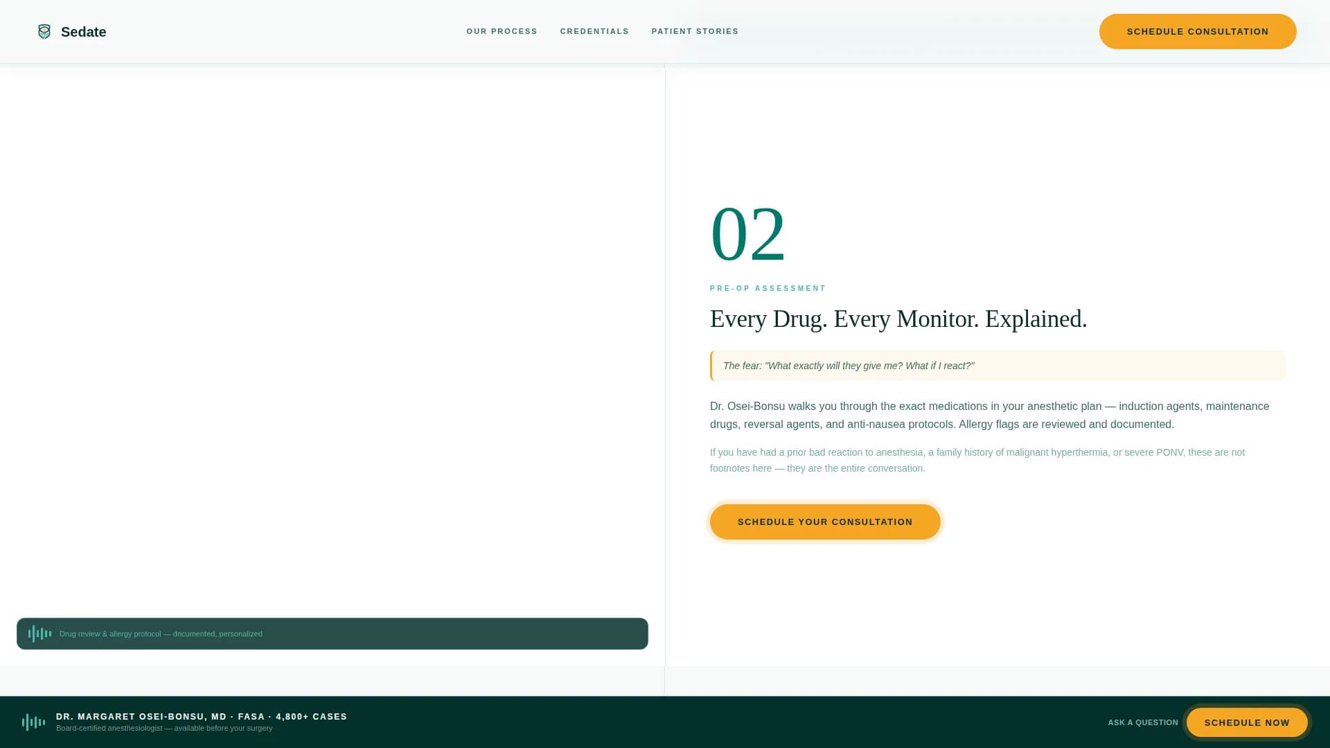 Sedate - Private Practice Landing Page Template