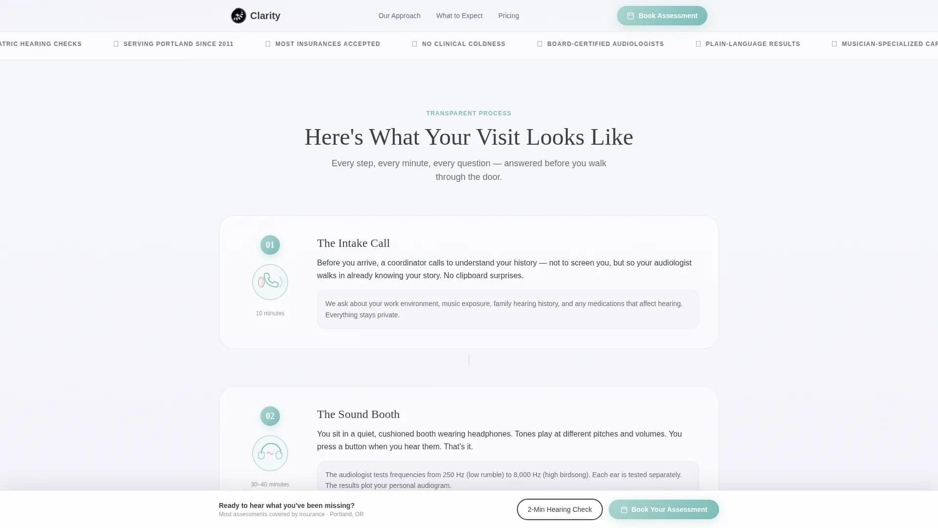 Clarity - Audiology Clinic Landing page Template