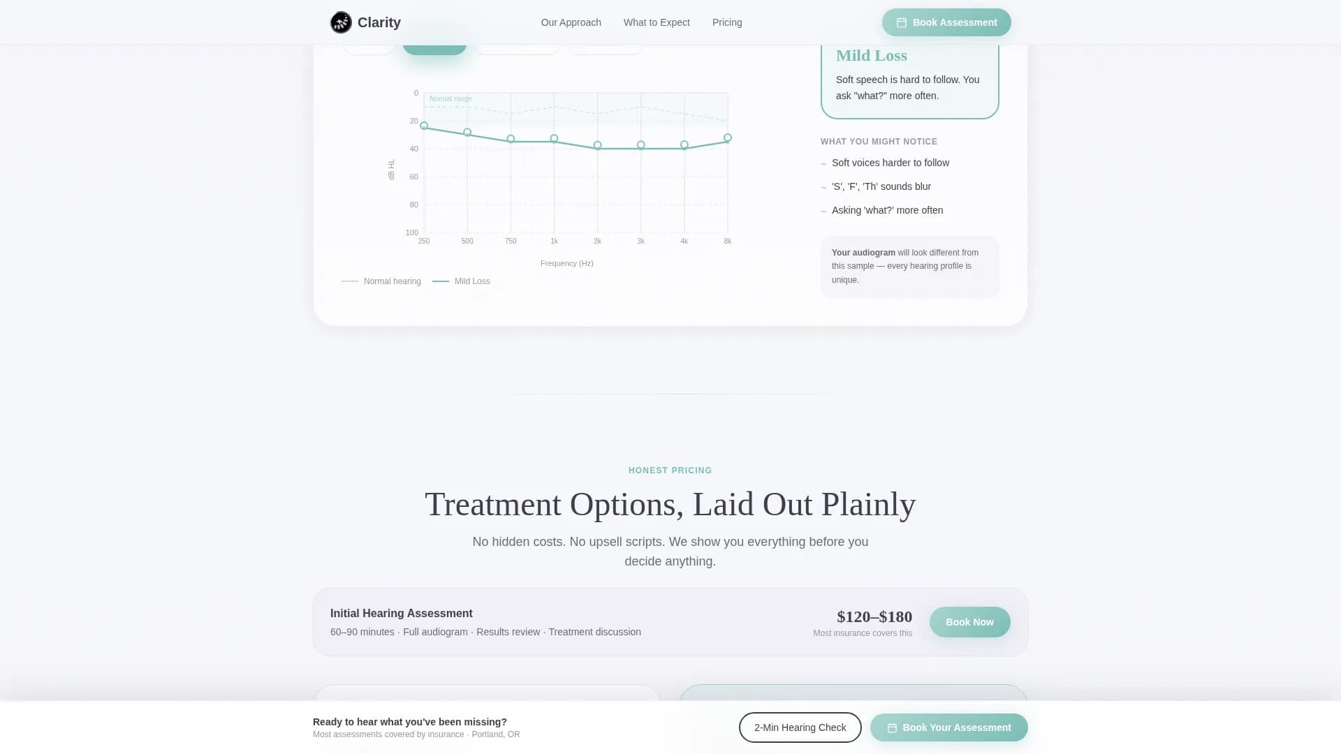 Clarity - Audiology Clinic Landing page Template