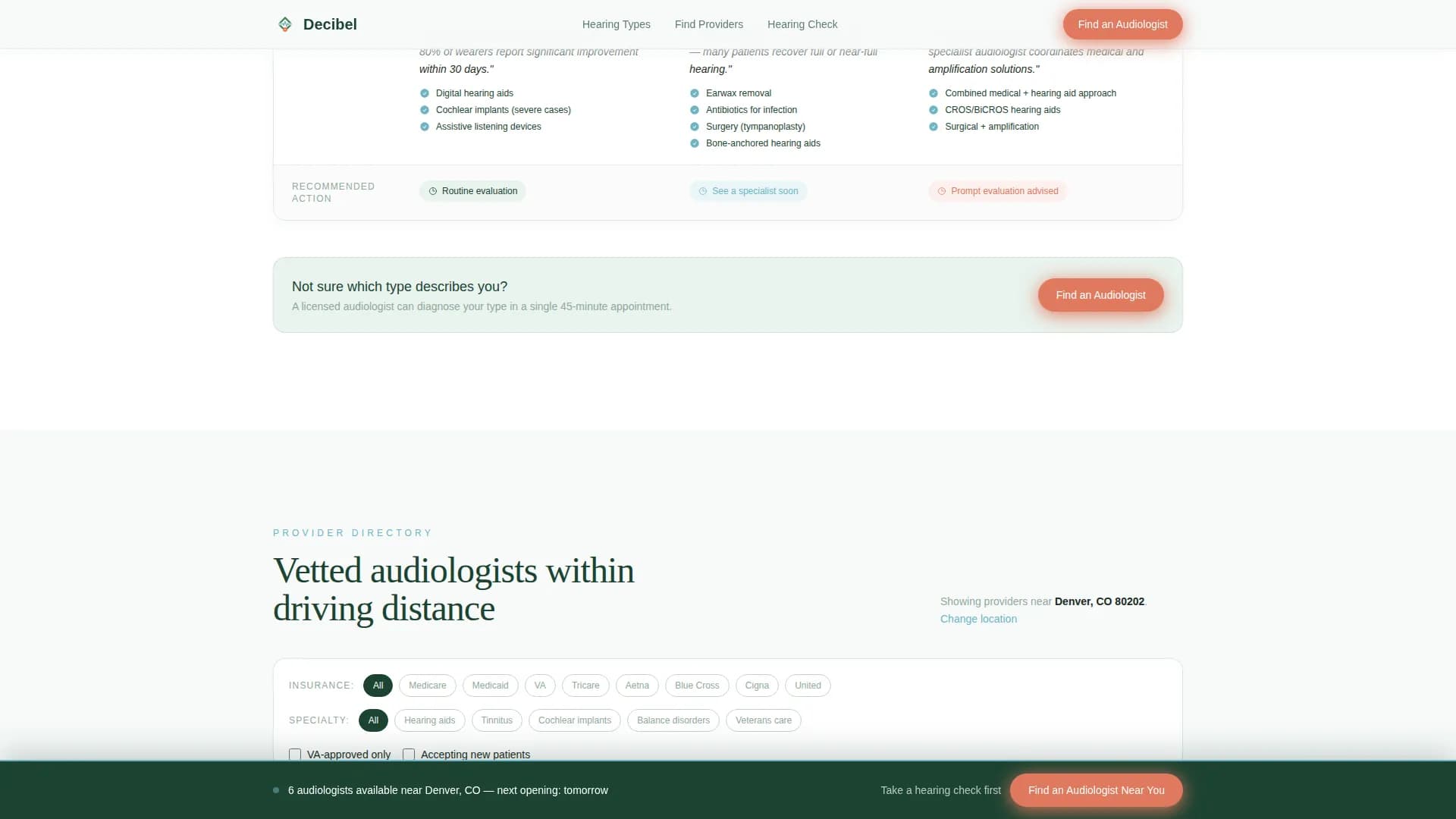 Decibel - Provider Directory Landing page Template