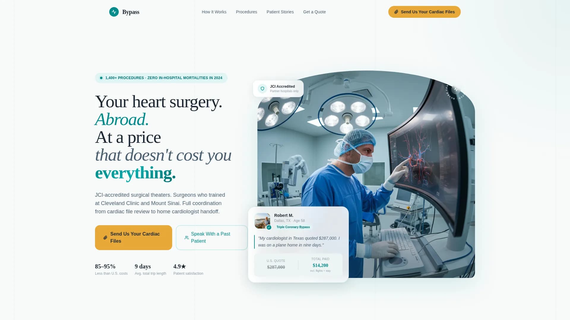Medical Tourism & Concierge Reviews Website Template