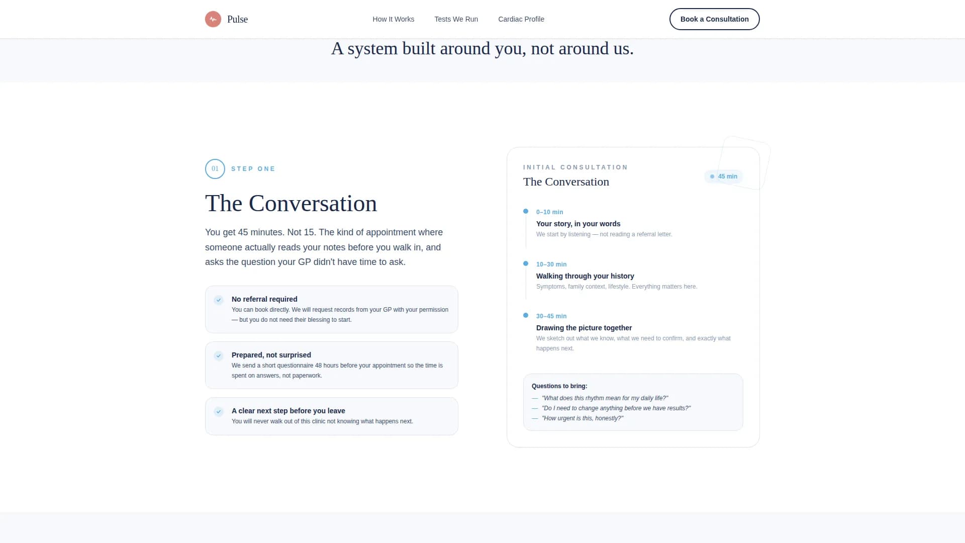 Pulse - Private Practice Landing Page Template