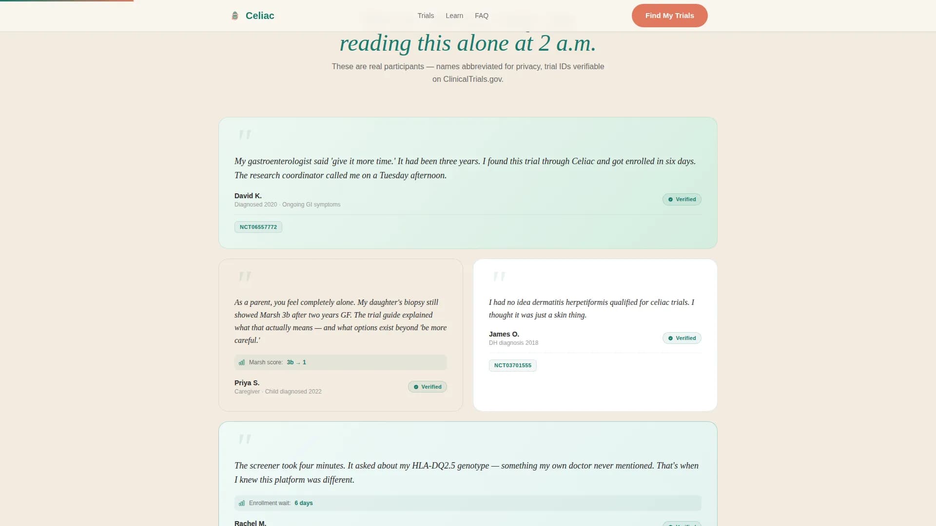 Celiac Disease Care Professional Website Template
