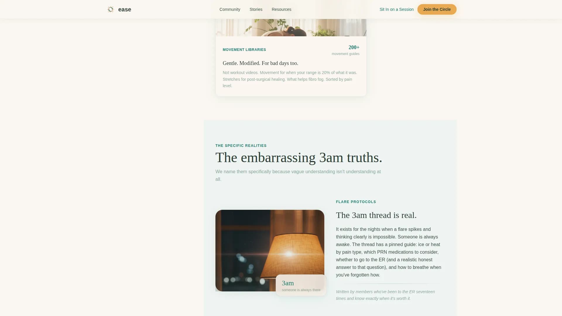 Ease - Support Community Landing page Template