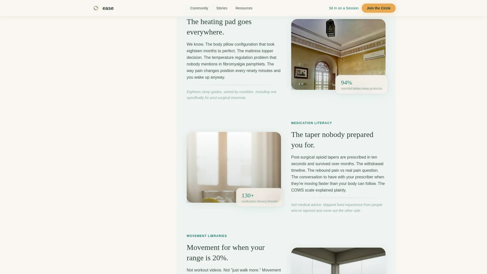 Ease - Support Community Landing page Template