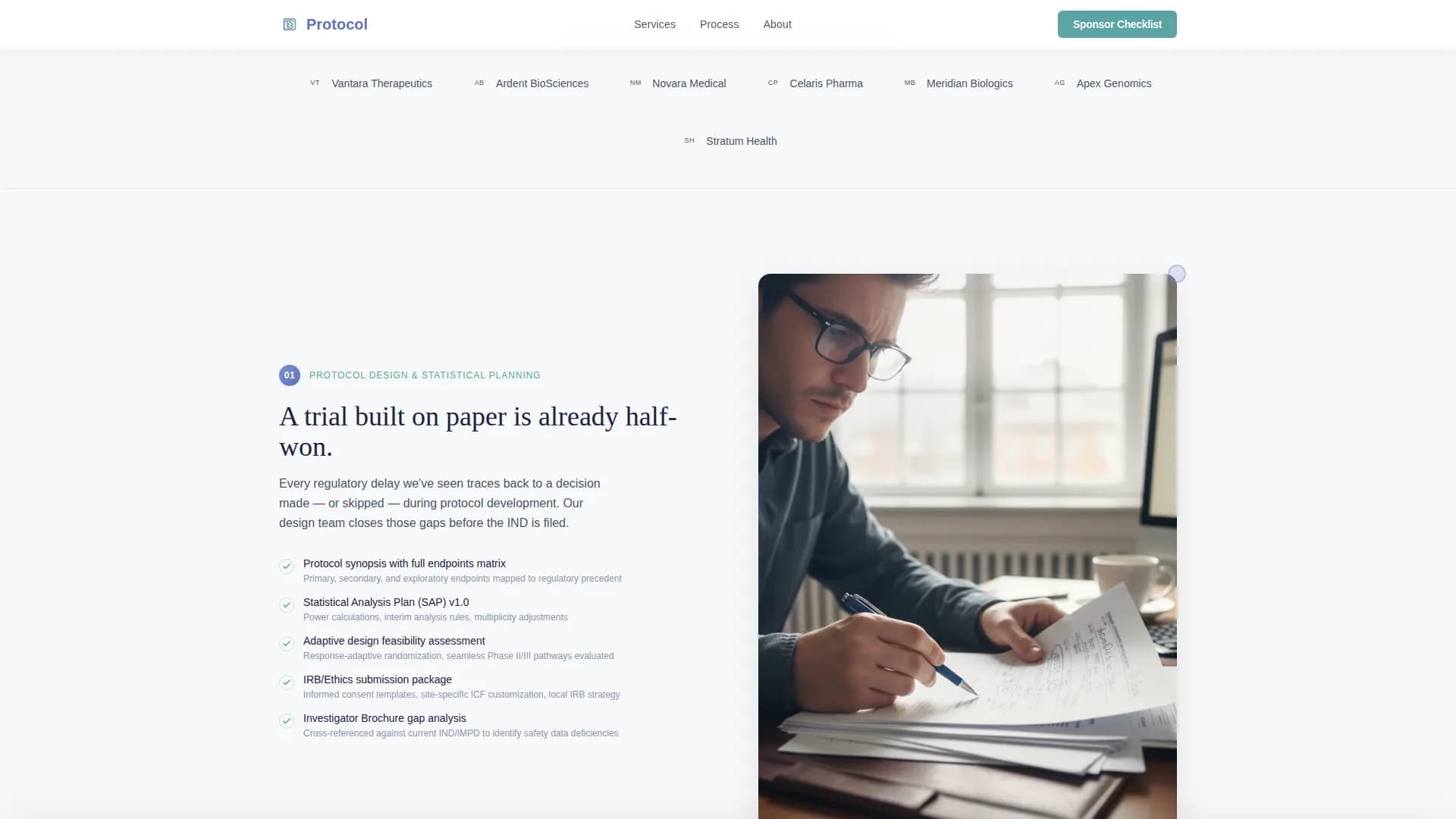 Clinical Research & Trial Professional Website Template