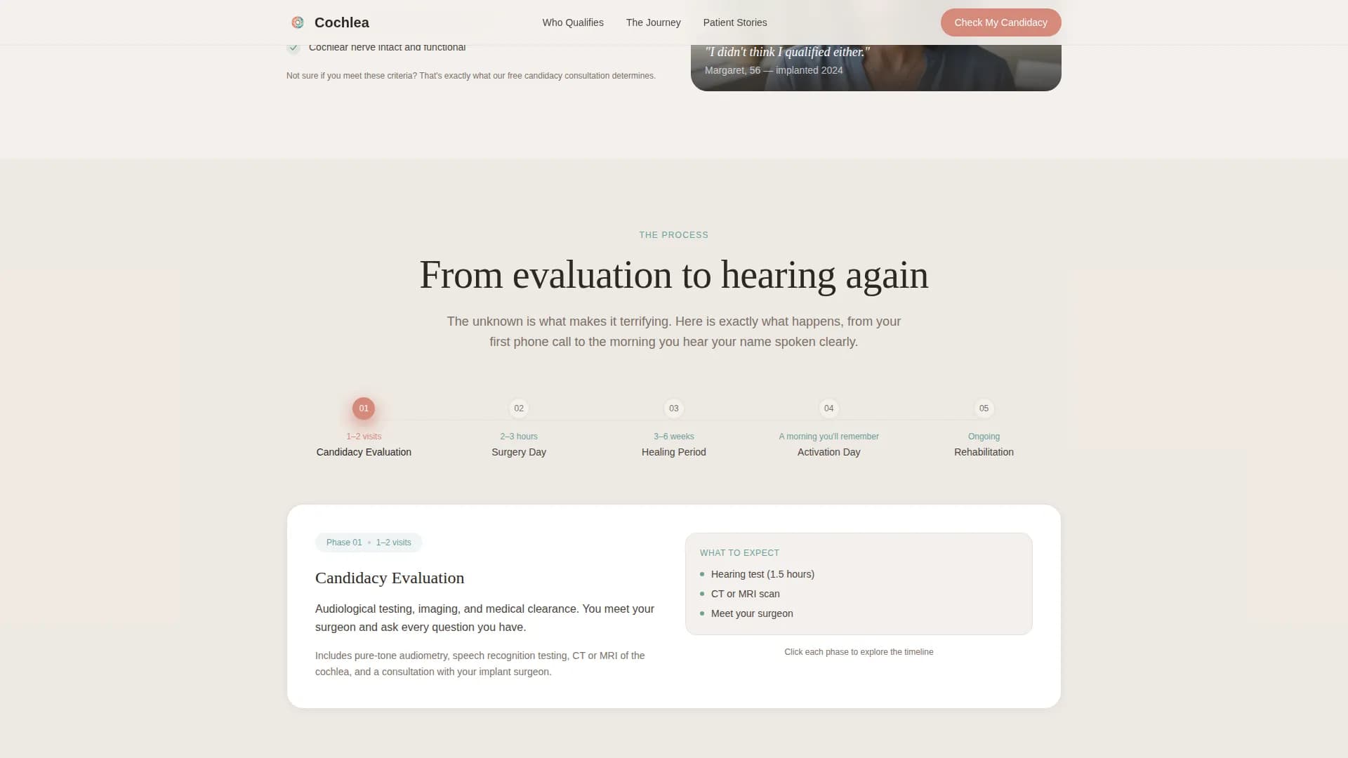 Cochlea - Implant Center Landing page Template