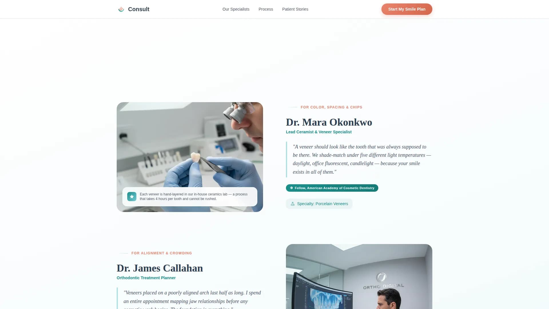 Smile - Consultation Landing page Template