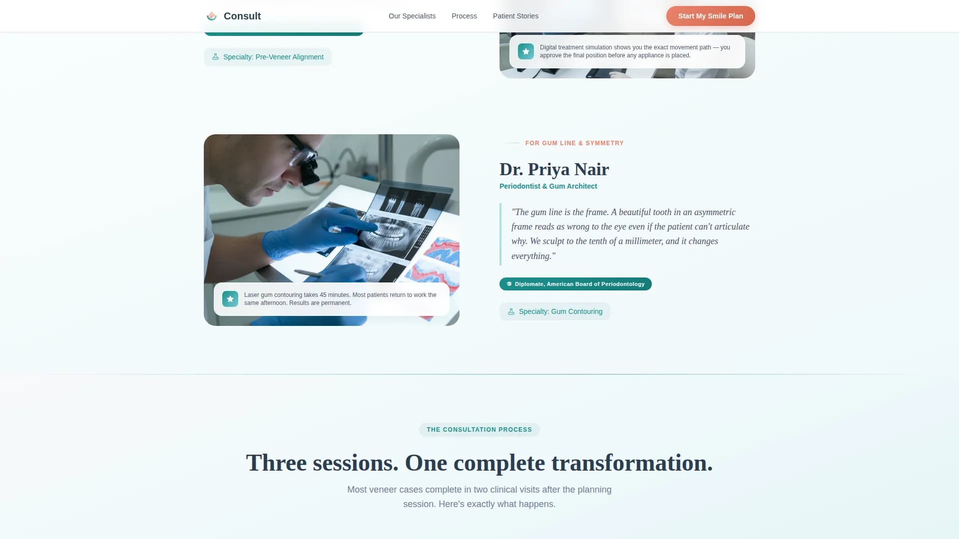 Smile - Consultation Landing page Template