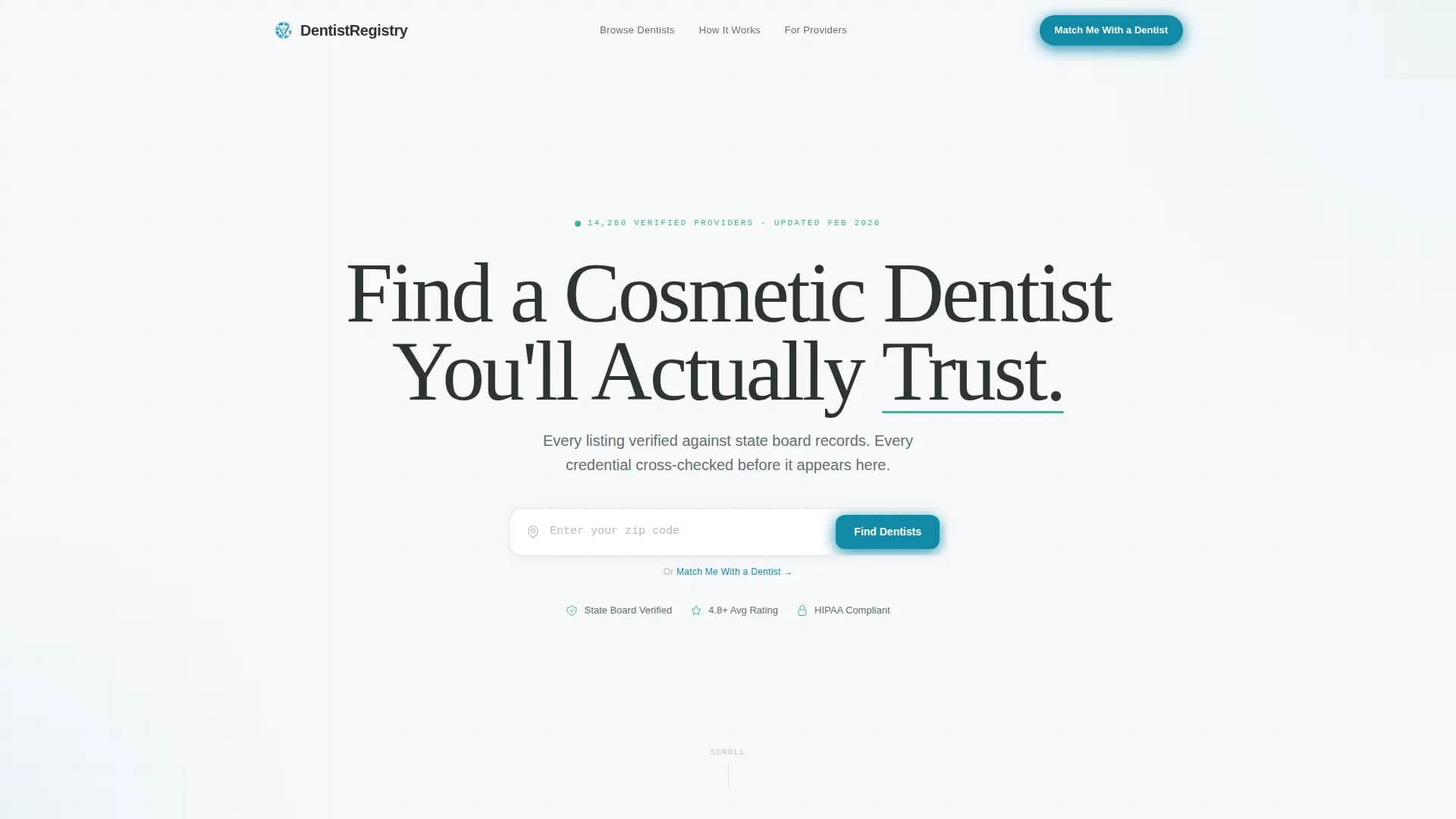 Smile - Provider Directory Landing page Template