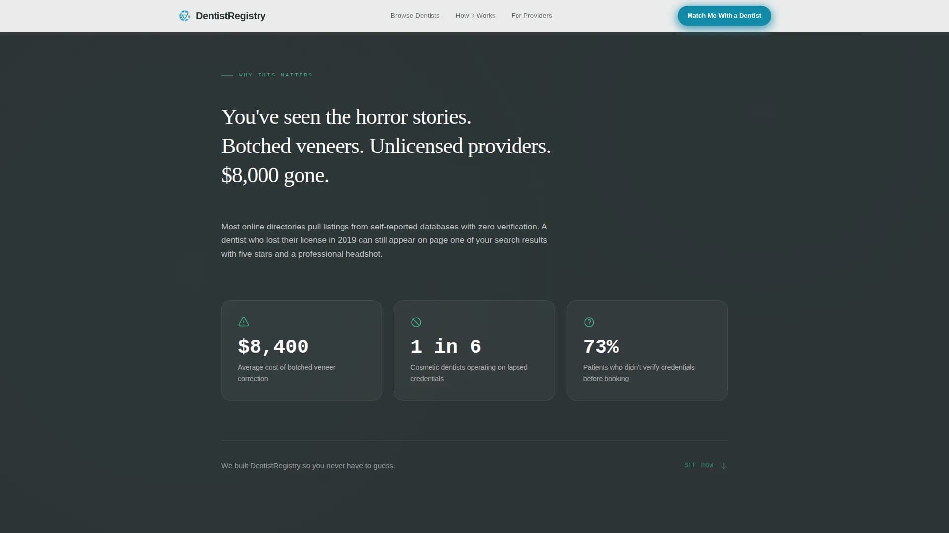Smile - Provider Directory Landing page Template