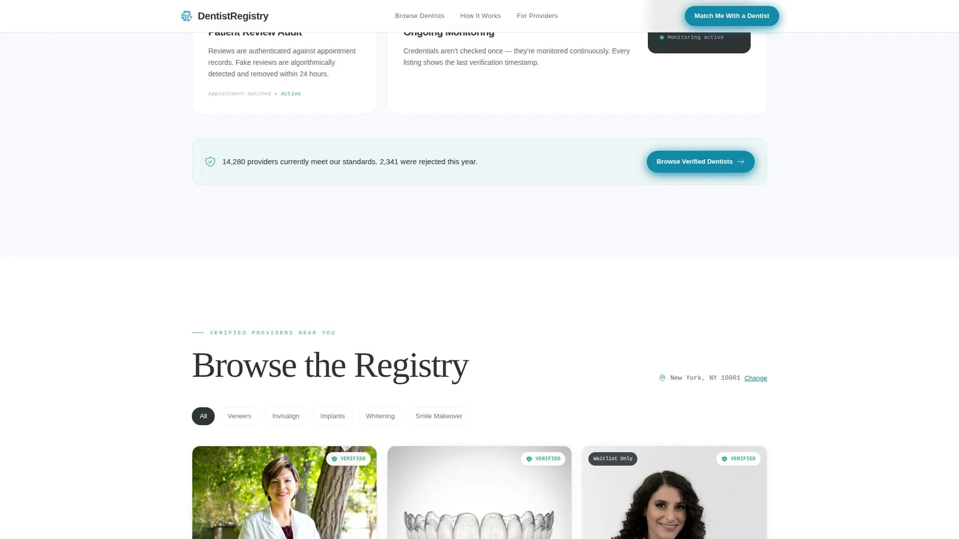 Smile - Provider Directory Landing page Template