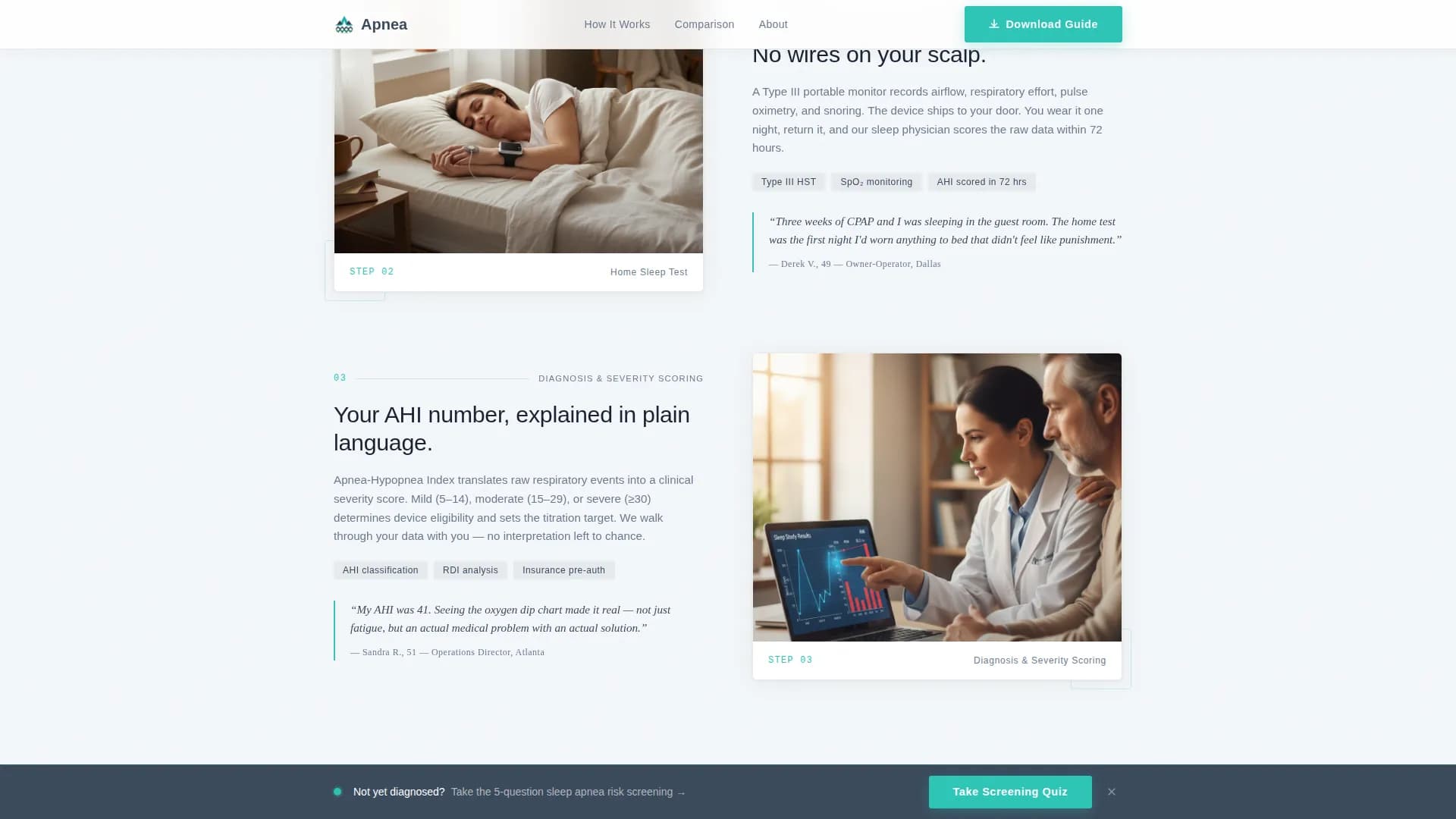 Sleep - Oral Appliance Landing page Template