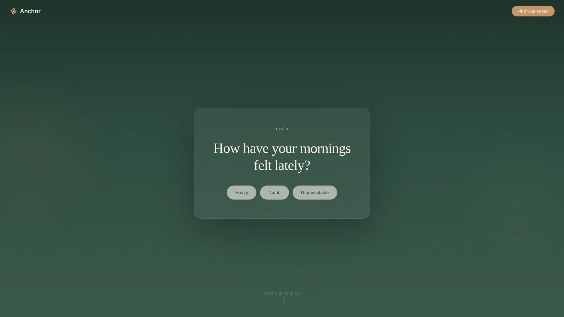 Anchor - Support Group Landing page Template
