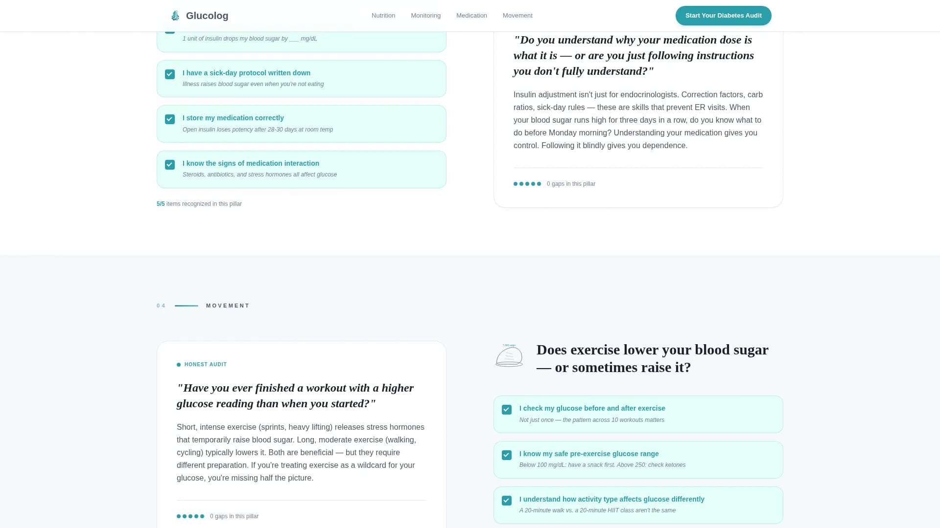 Glucolog - Patient Education Landing Page Template