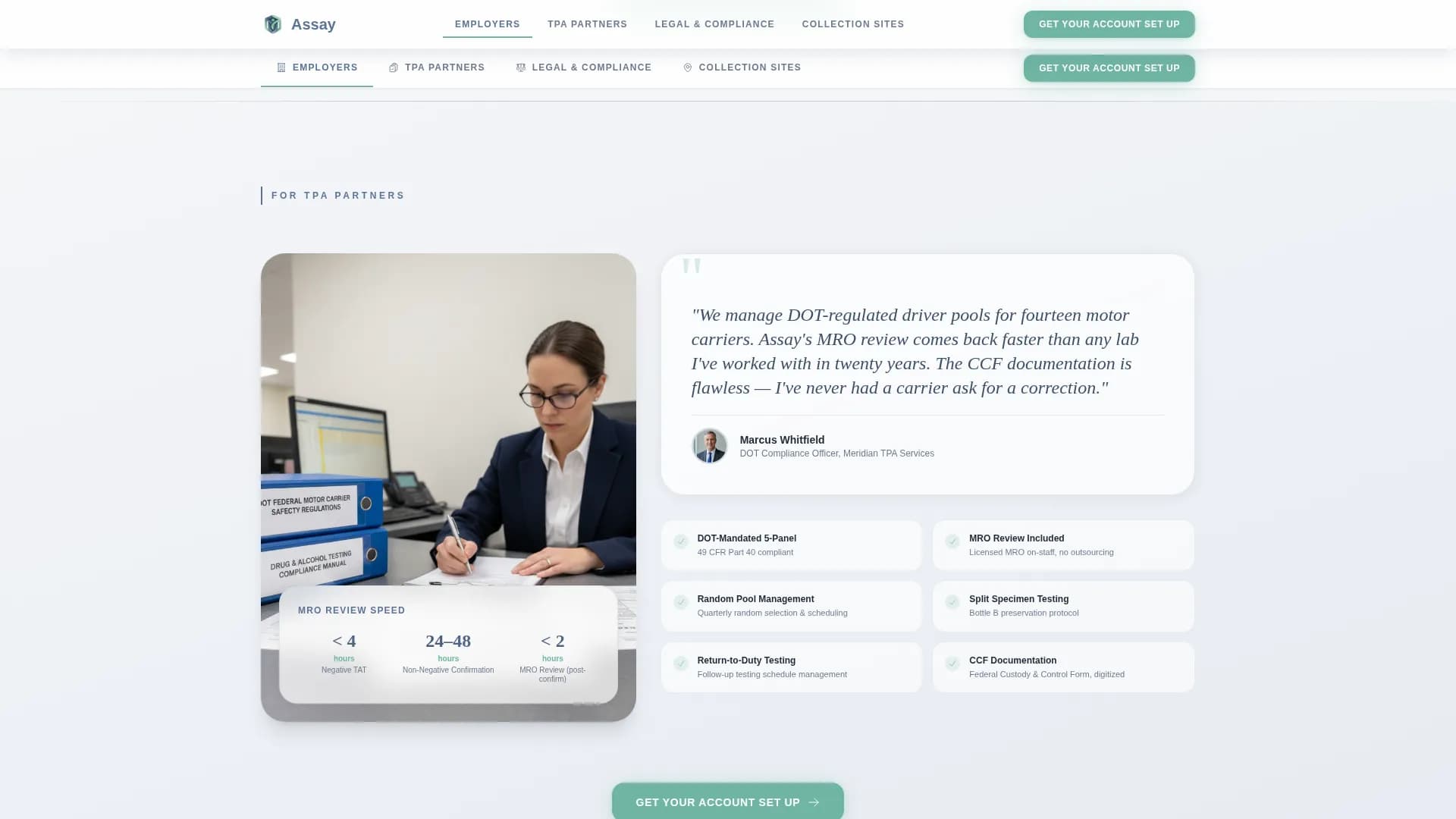 Verify - Testing Laboratory Landing Page Template
