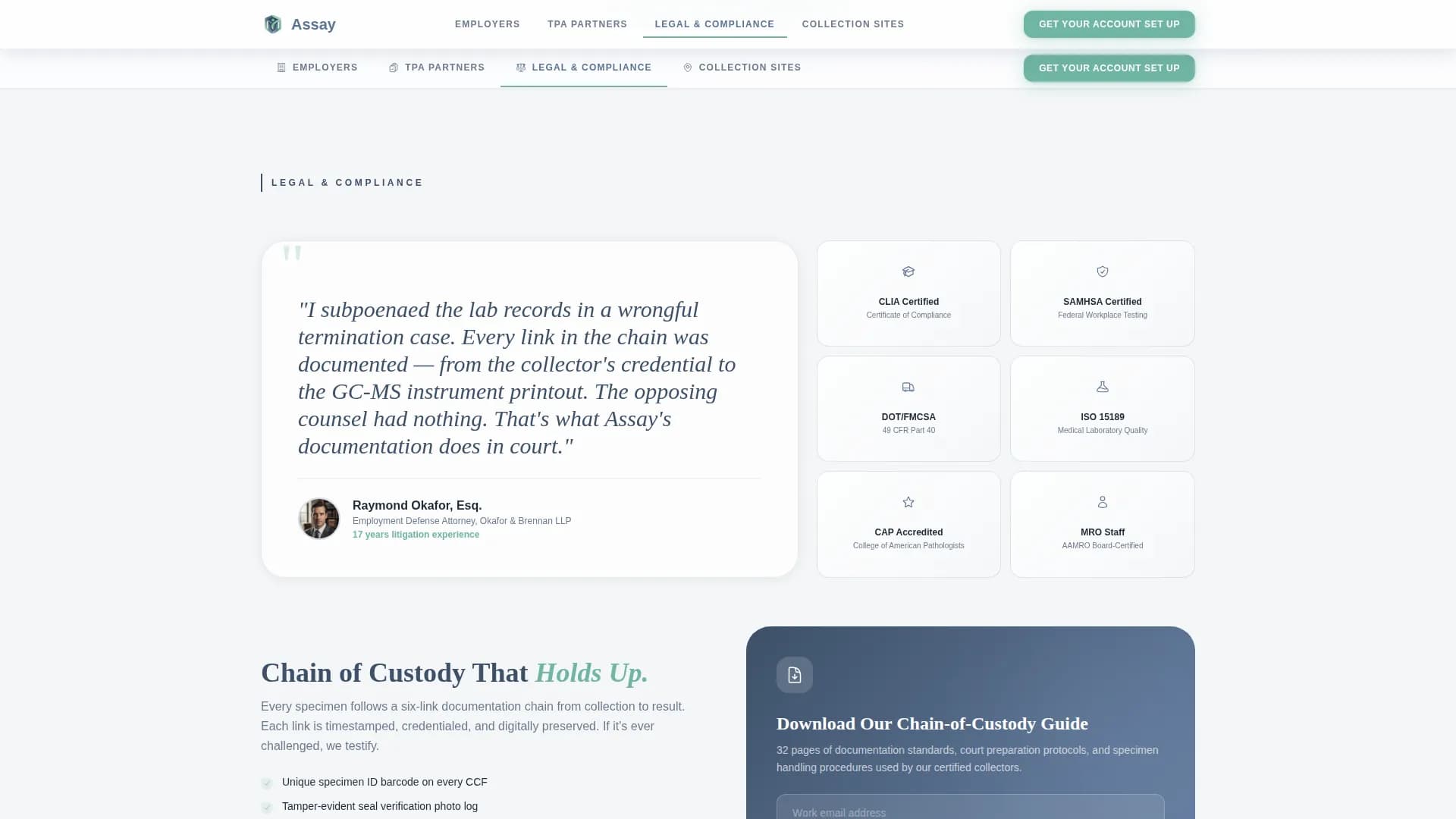 Verify - Testing Laboratory Landing Page Template
