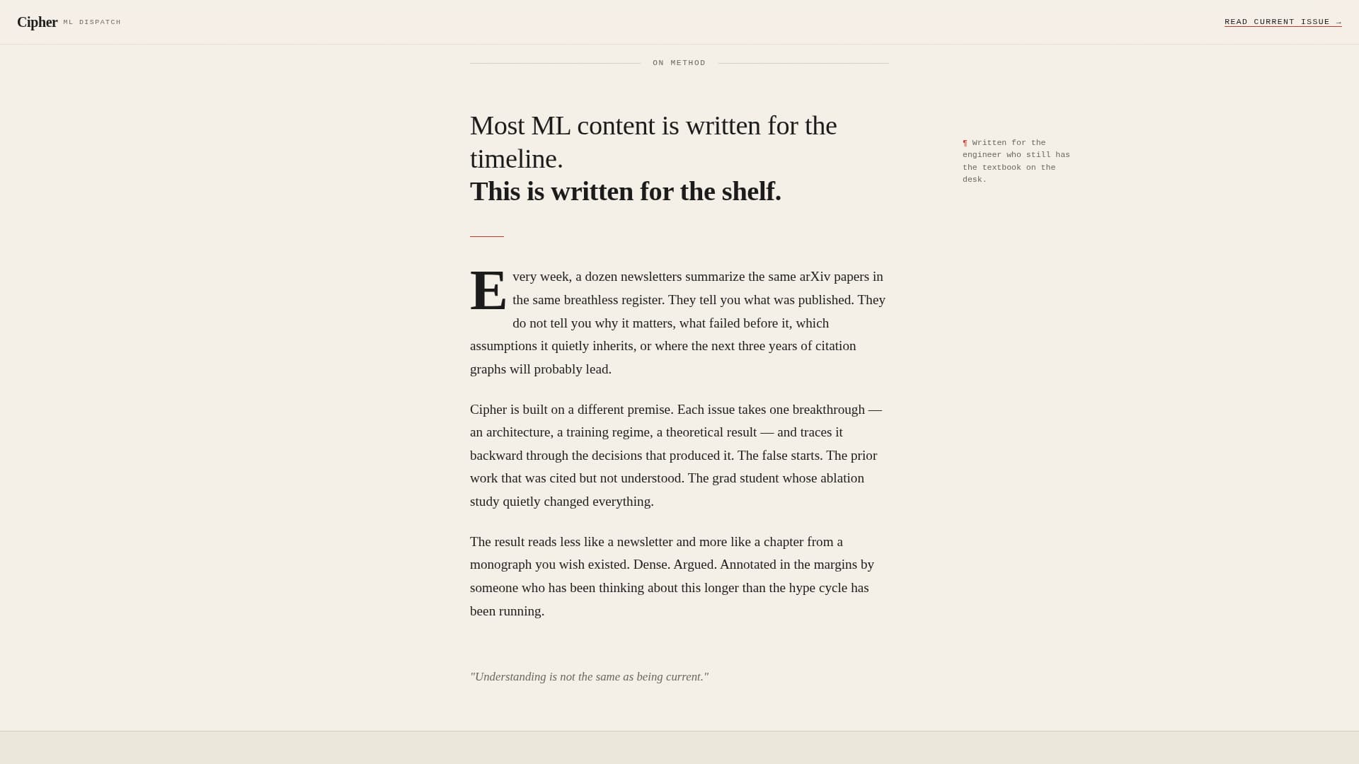 Cipher - Deep AI Research Landing Page Template
