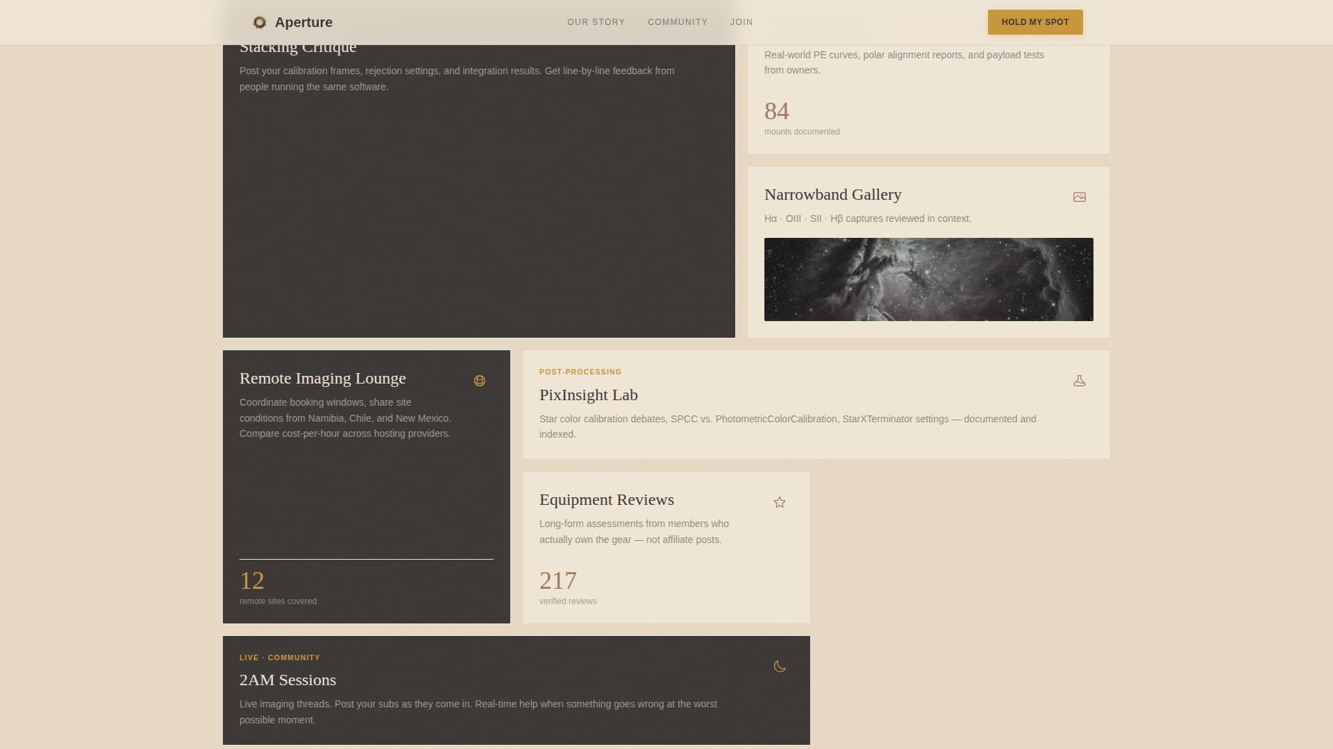 Aperture - Stunning Astrophotography Landing Page Template