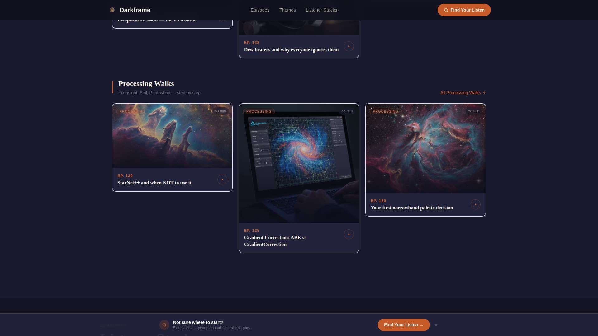 Darkframe - Immersive Astrophotography Landing Page Template